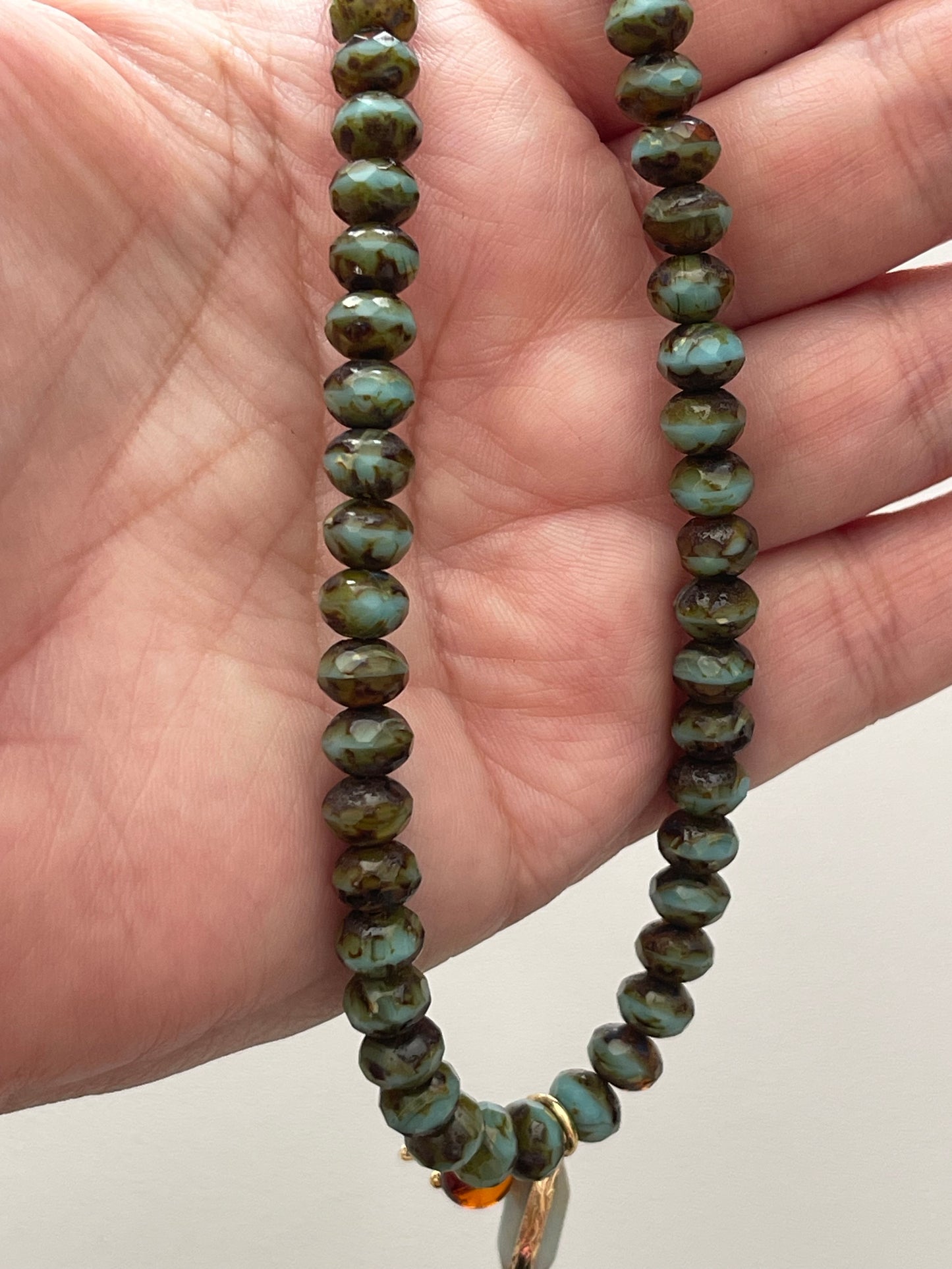 Amber Bay Necklace OOAK