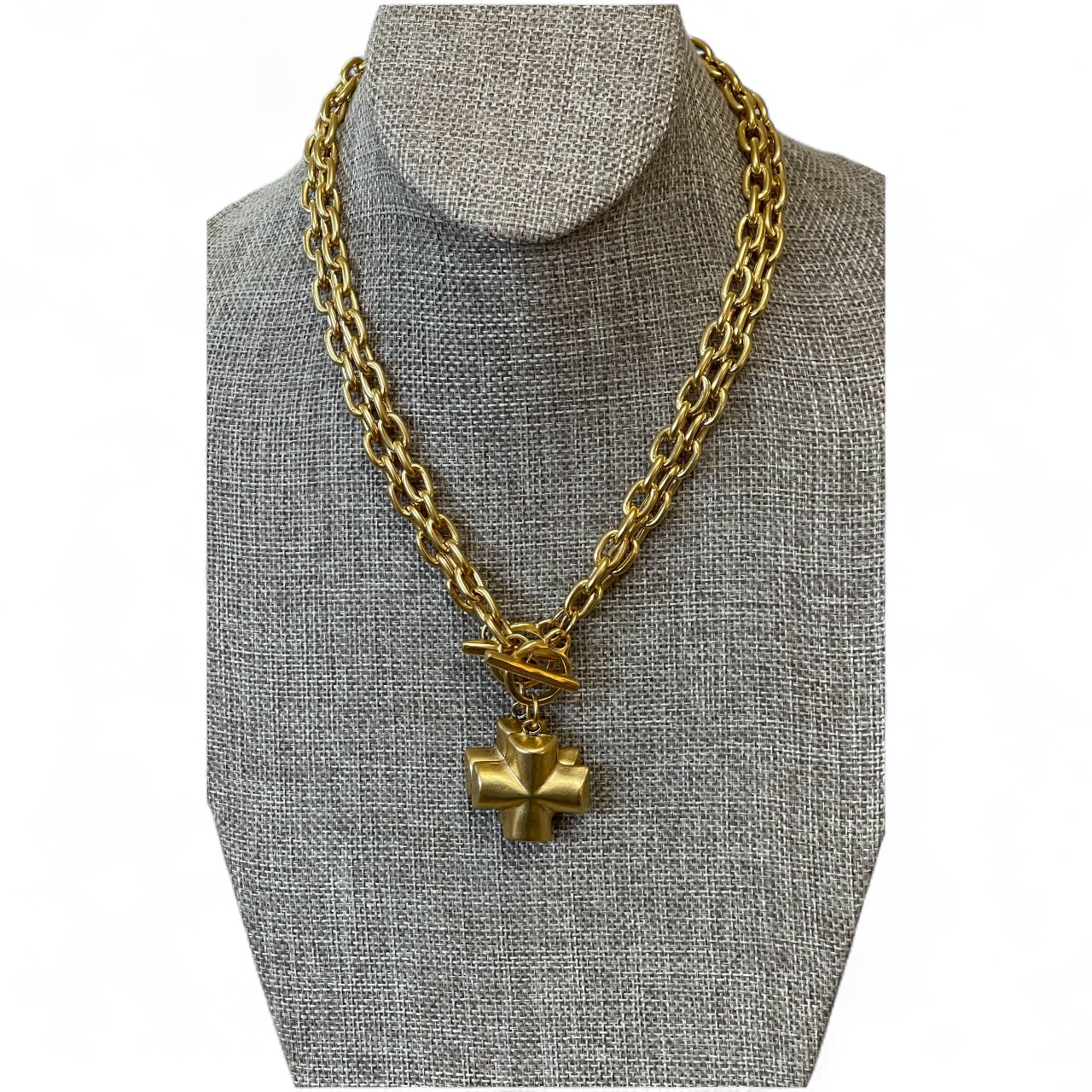 The Gilded Cross Necklace