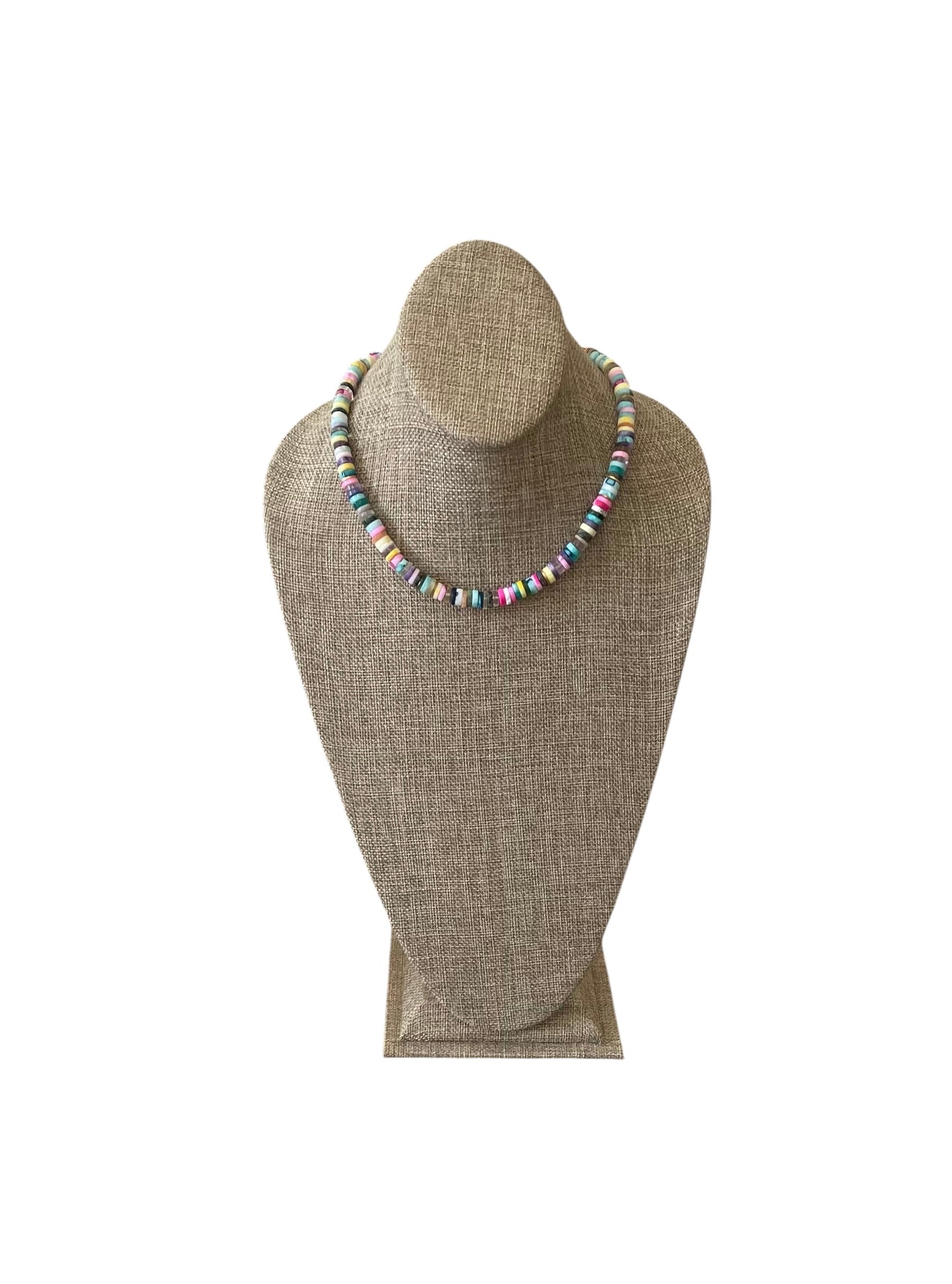 Confetti Coast Necklace: Multi Mixed Gemstones in beautiful bright tones One with Gold accents & One with Silver