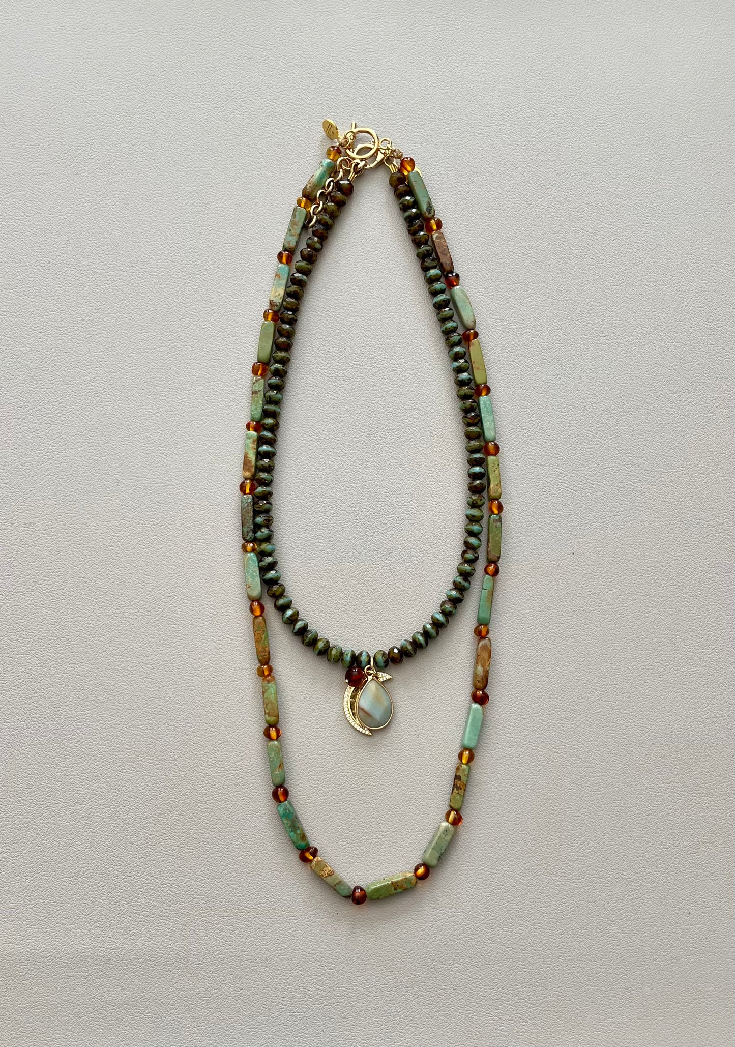 Amber Bay Necklace OOAK