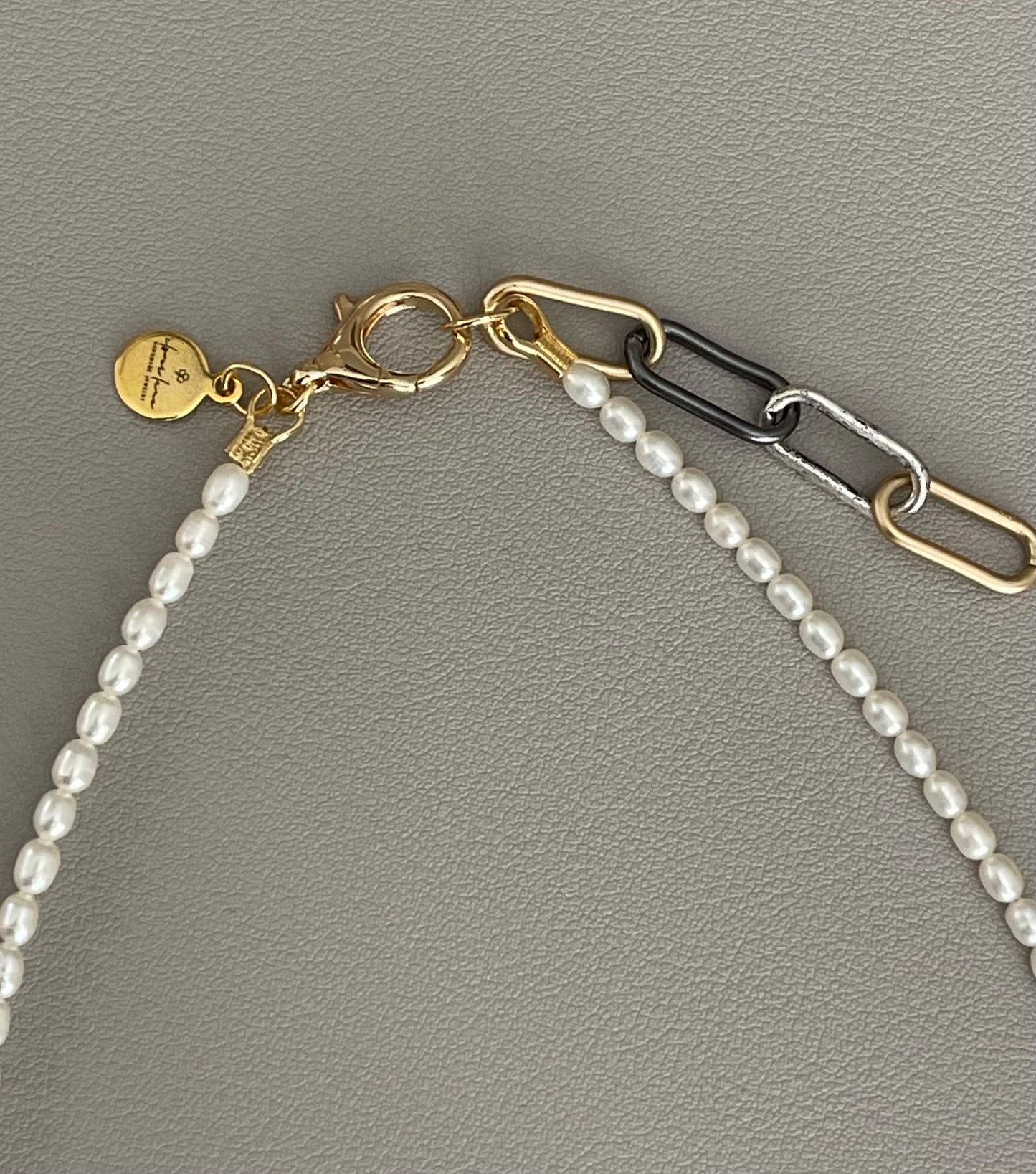 Bee Happy Necklace: Freshwater Pearls and a gold French bee coin replica pendant