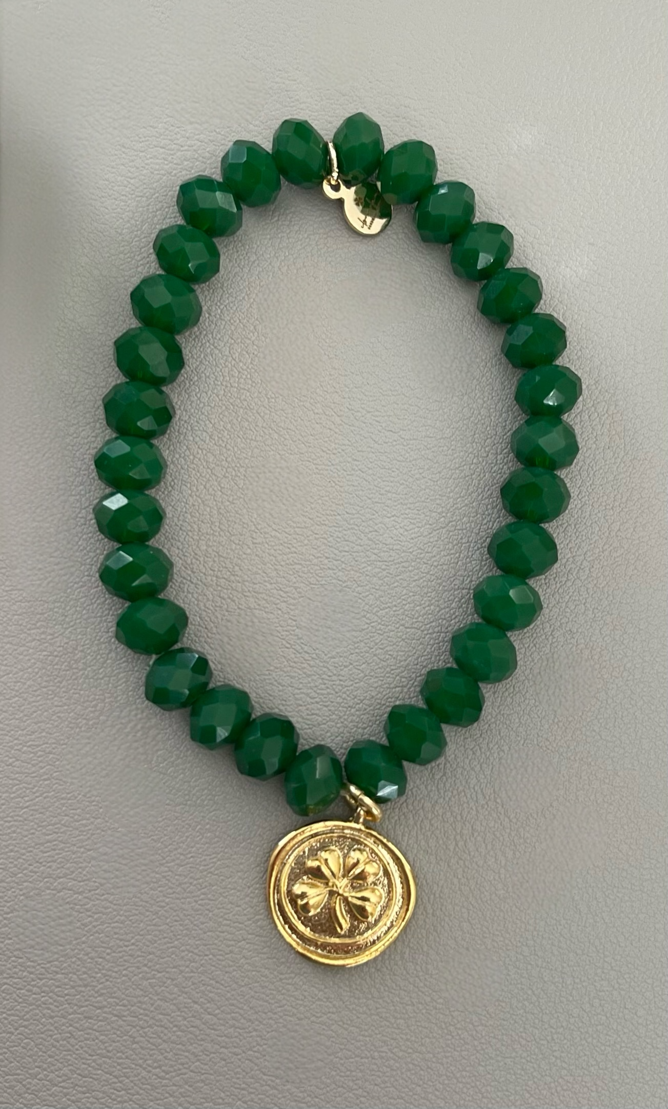 Lucky You Bracelet: Acrylic and glass beads—You choose! Also, Choose from 2 charms to make your bracelet custom FREE SHIPPING!