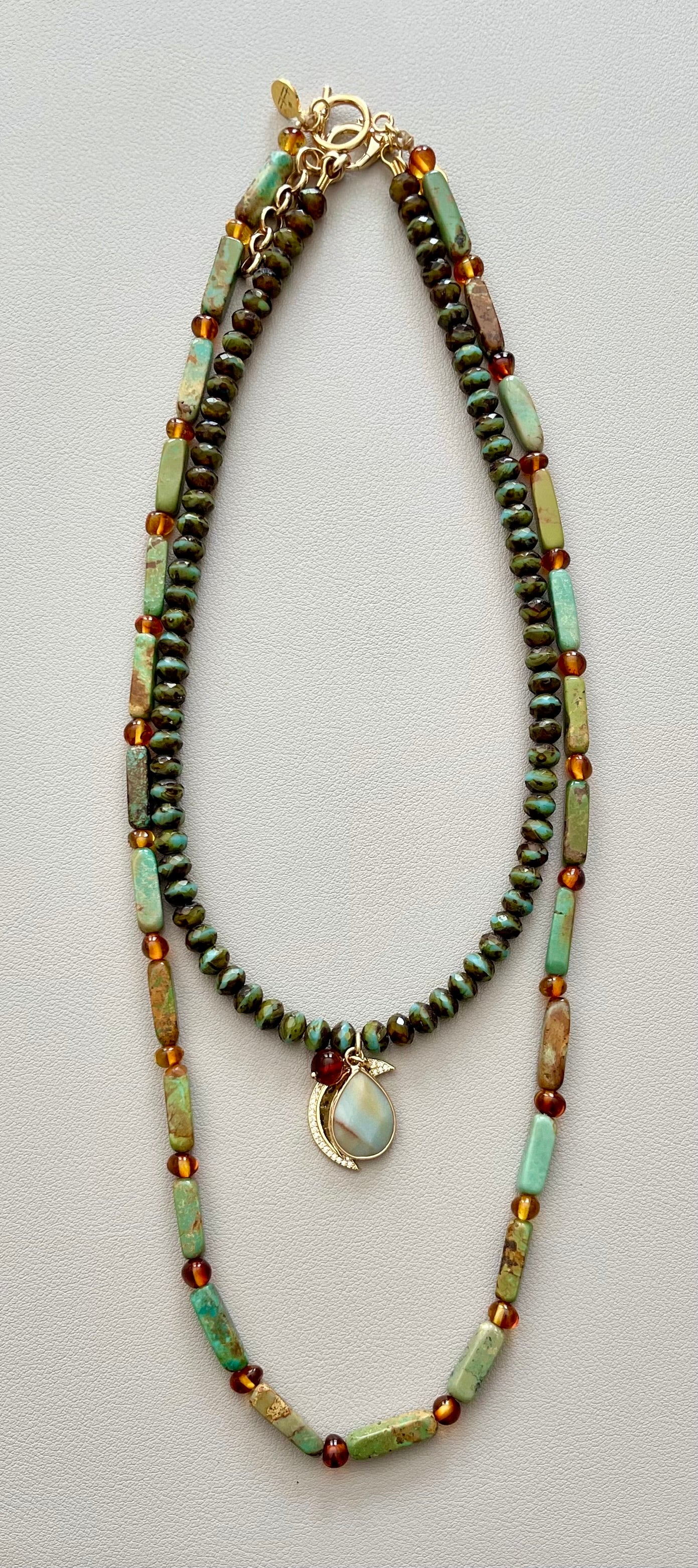 Amber Bay Necklace OOAK