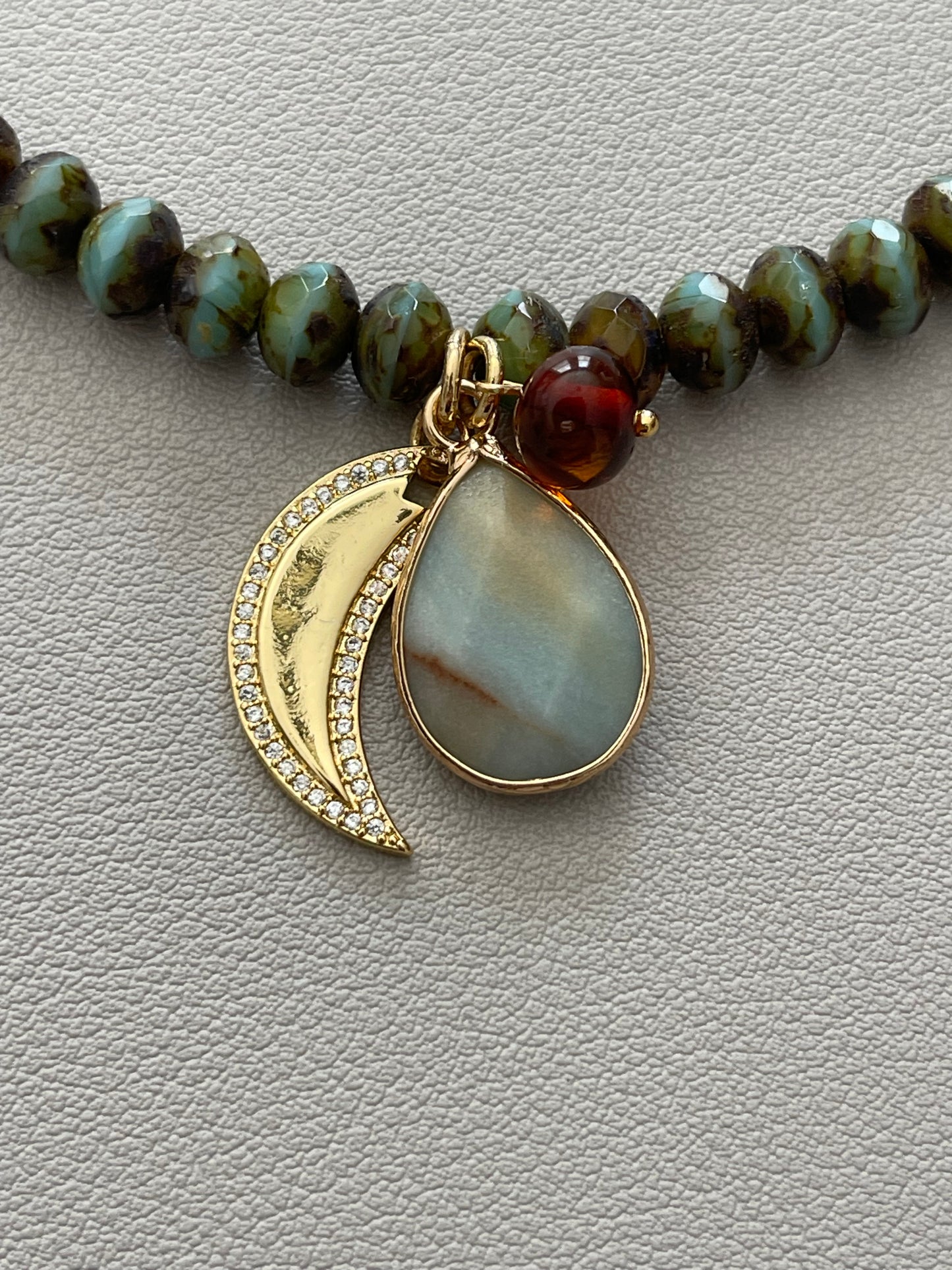Amber Bay Necklace OOAK
