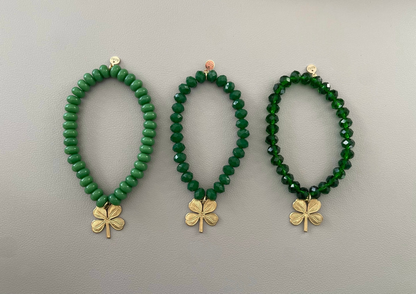Lucky You Bracelet: Acrylic and glass beads—You choose! Also, Choose from 2 charms to make your bracelet custom FREE SHIPPING!