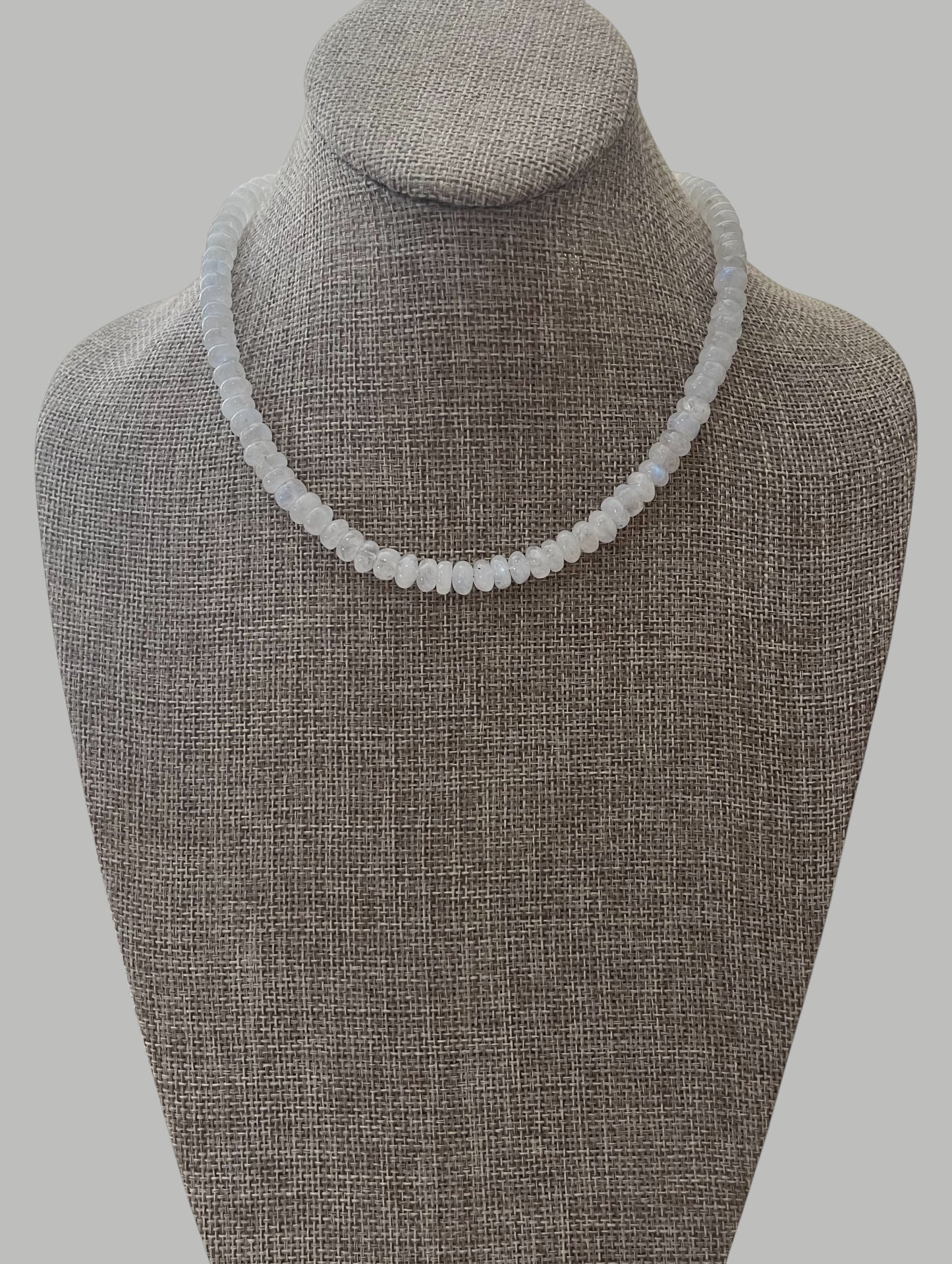 Bijou de Lune Necklace: High quality Moonstone beads, Baroque Pearls and a double bow gold clasp Wear 3 different ways OOAK