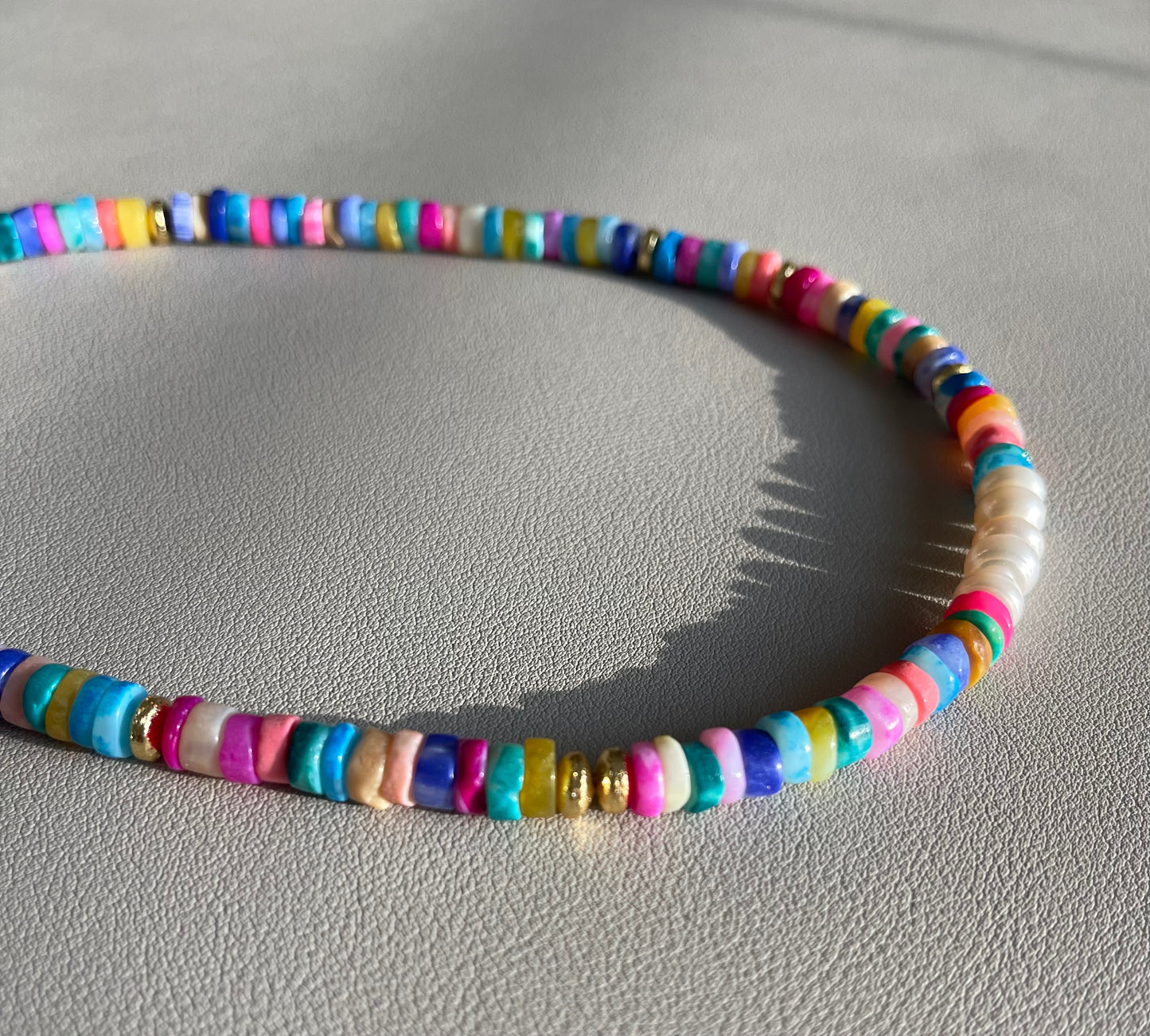 Summer Solstice Necklace: Opals, Agates, Jade & Pearls OOAK