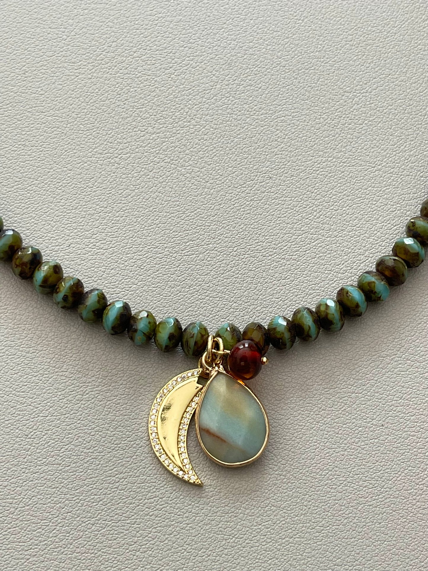 Amber Bay Necklace OOAK