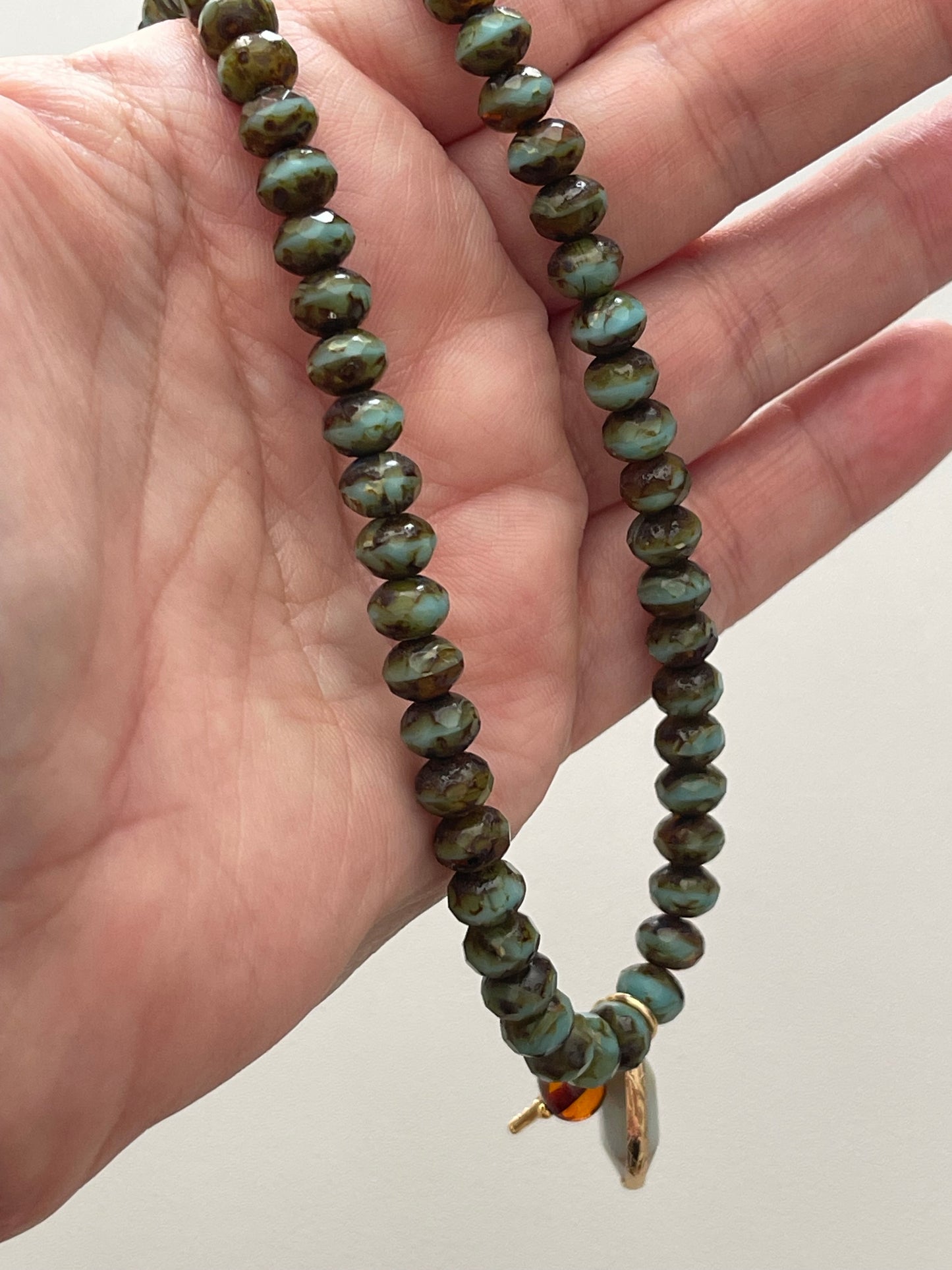 Amber Bay Necklace OOAK