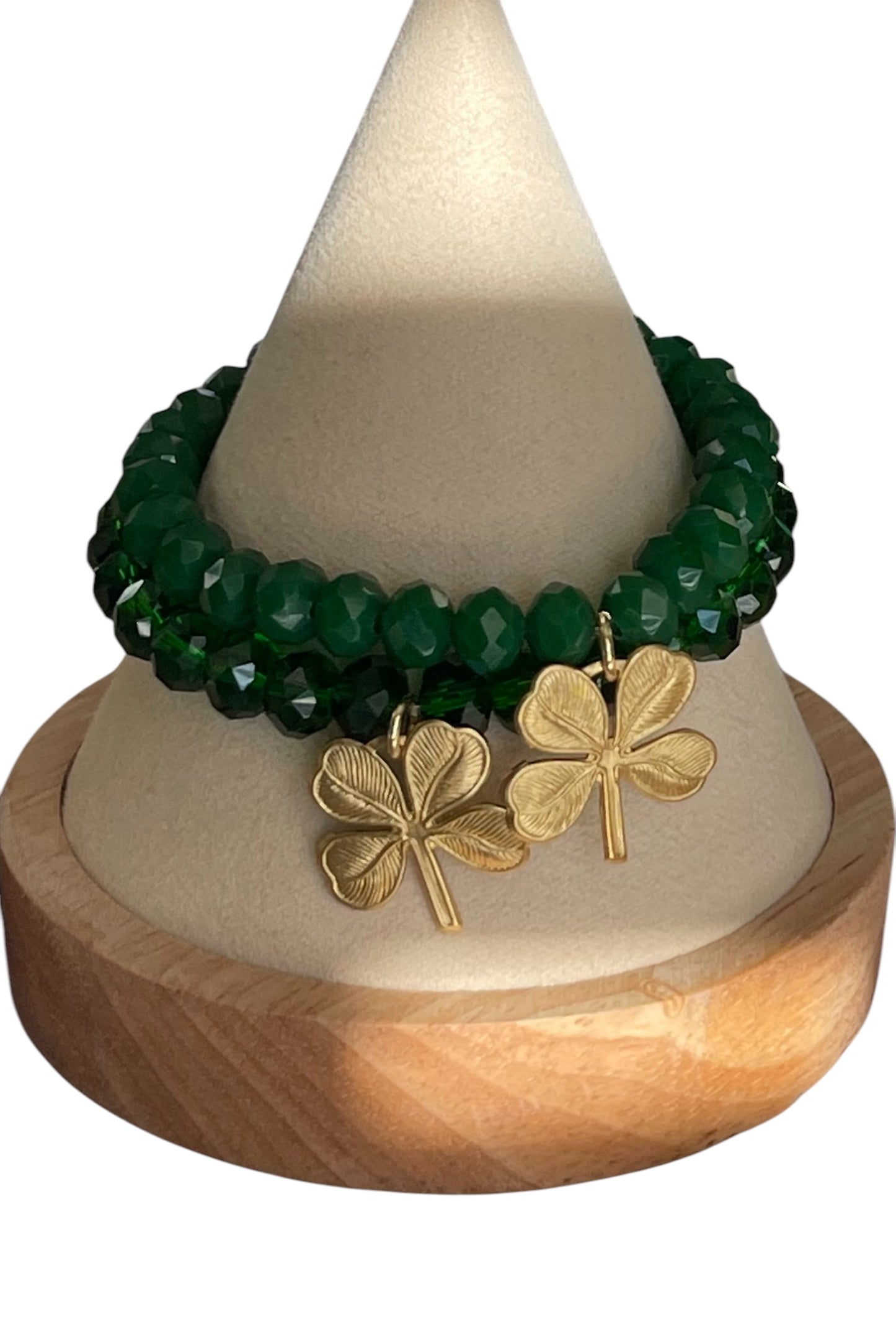 Lucky You Bracelet: Acrylic and glass beads—You choose! Also, Choose from 2 charms to make your bracelet custom FREE SHIPPING!