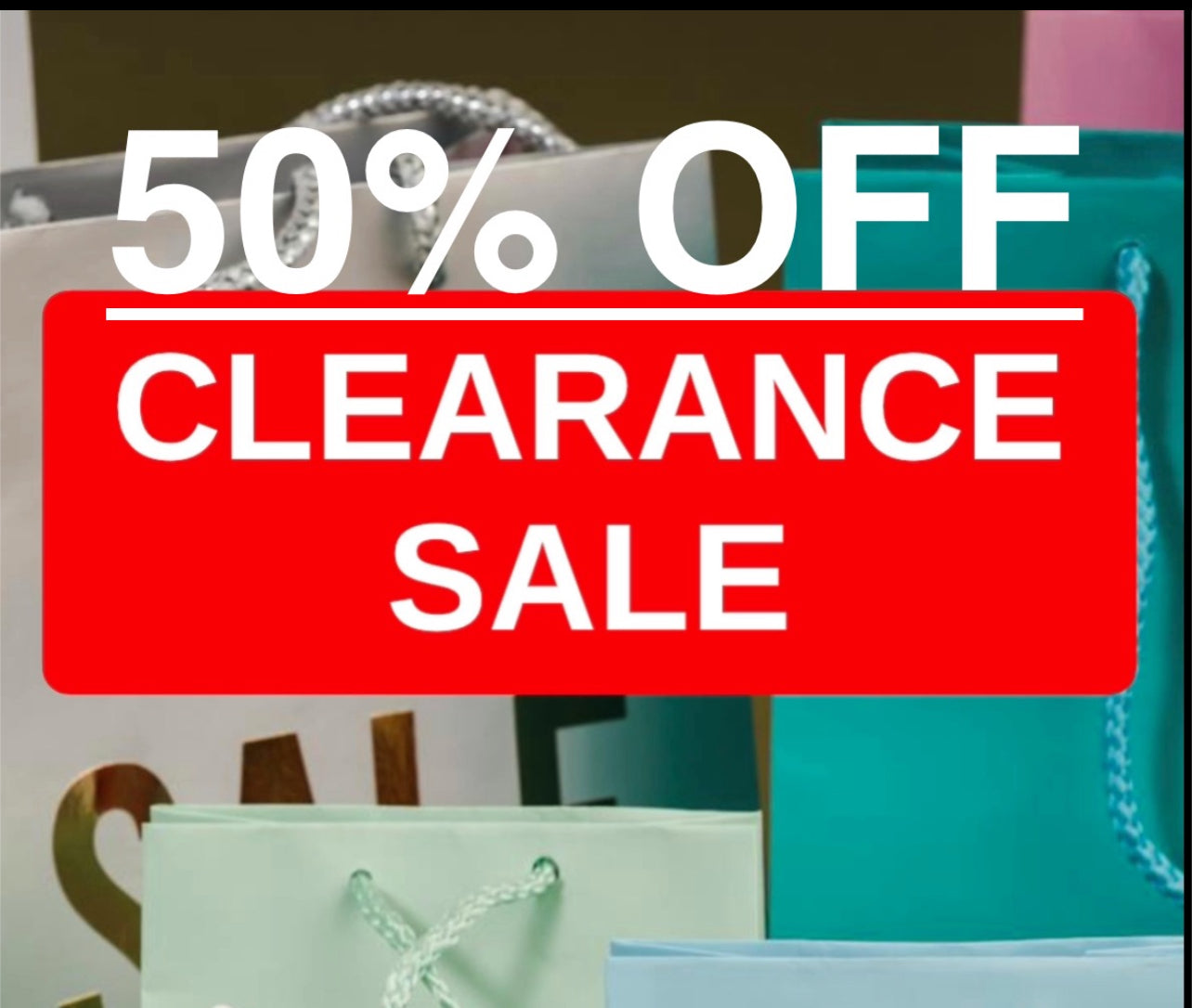 CLEARANCE SALE HALF OFF ALL ITEMS IN THIS COLLECTION