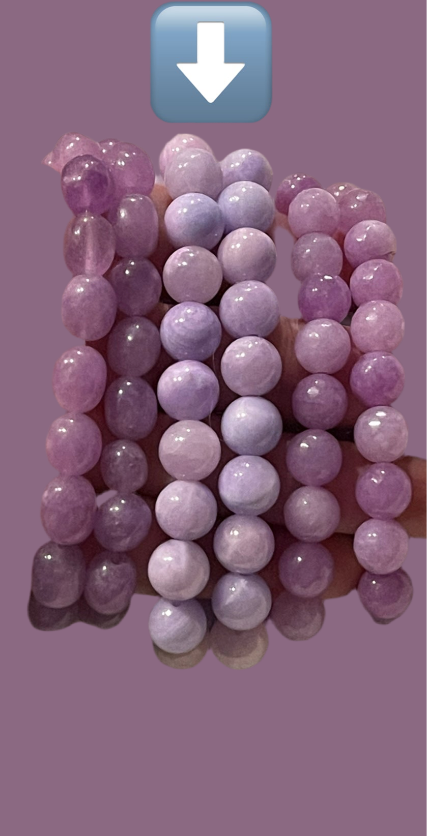 Violet Vibes Bracelet: Purple Jade Gemstone 10mm Beads