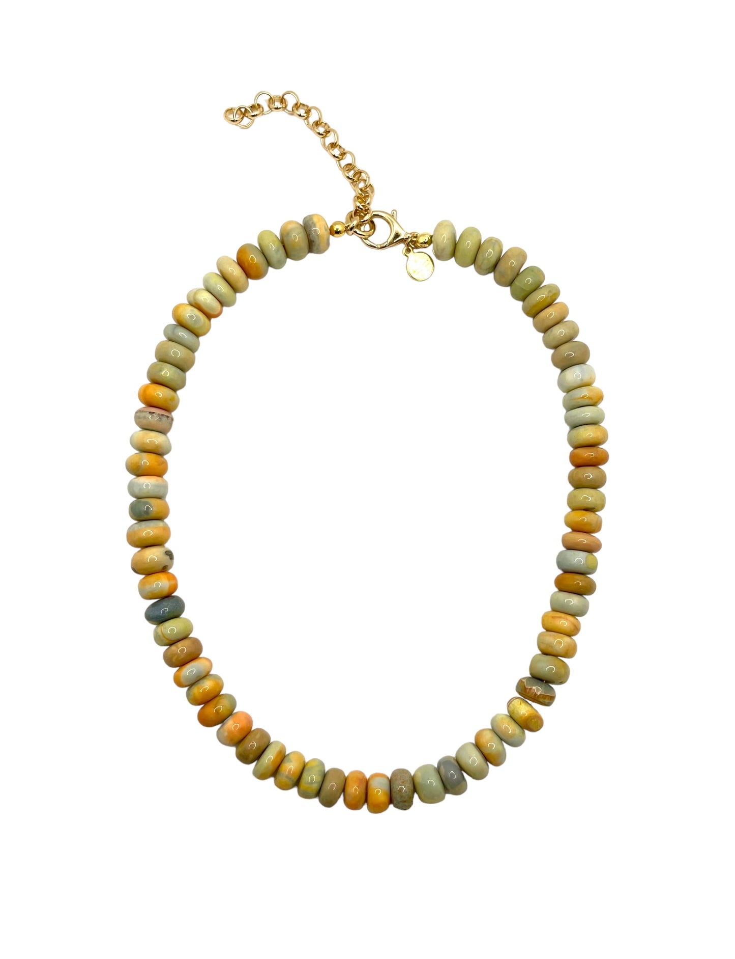 Harvest Moon Opal Necklace in 2 Options: Large Beads or Smaller Beads