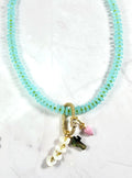 Aquamarine Essence Necklace: Choice of Gold or Silver