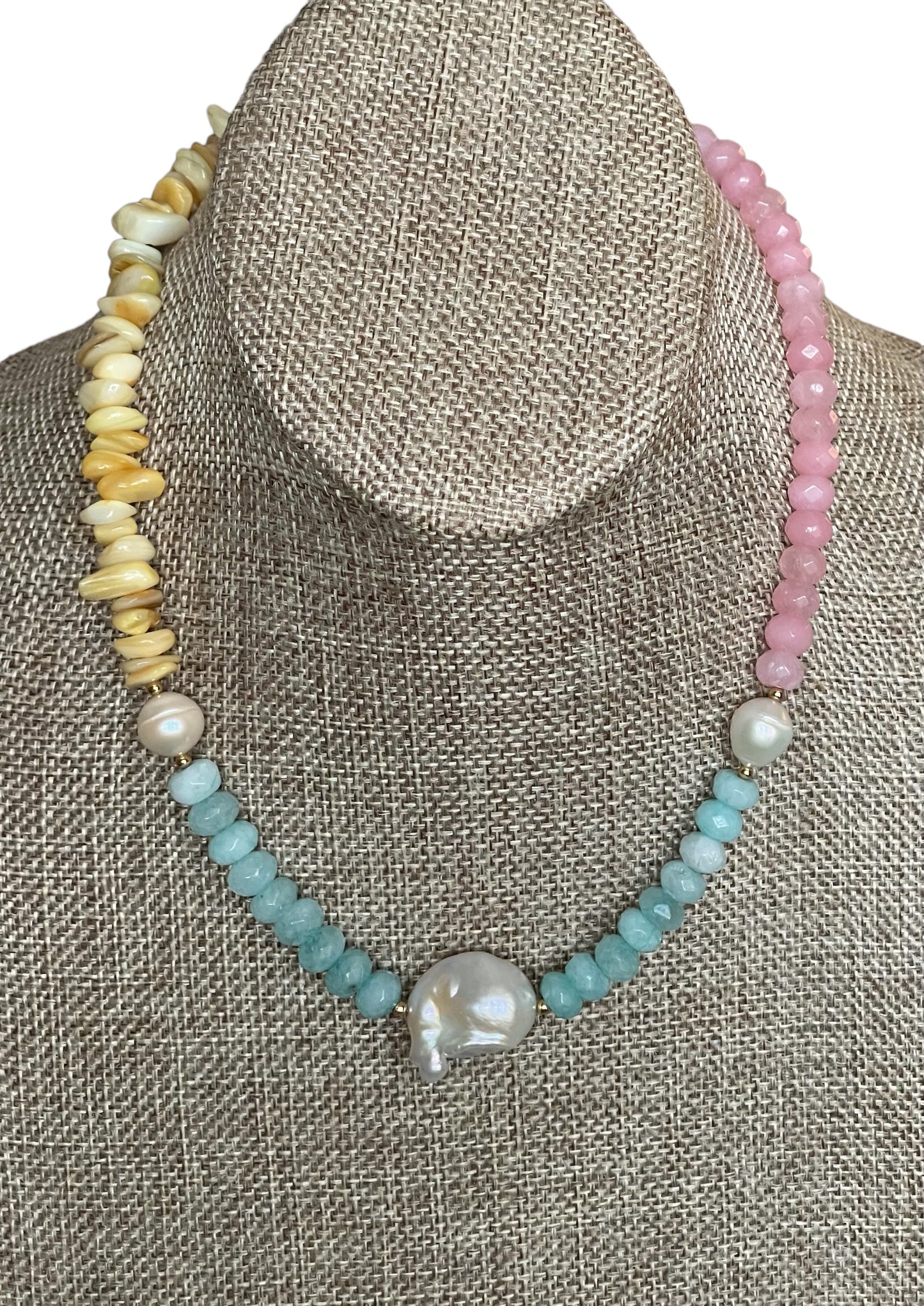 Pastel Gems & Shells Necklace