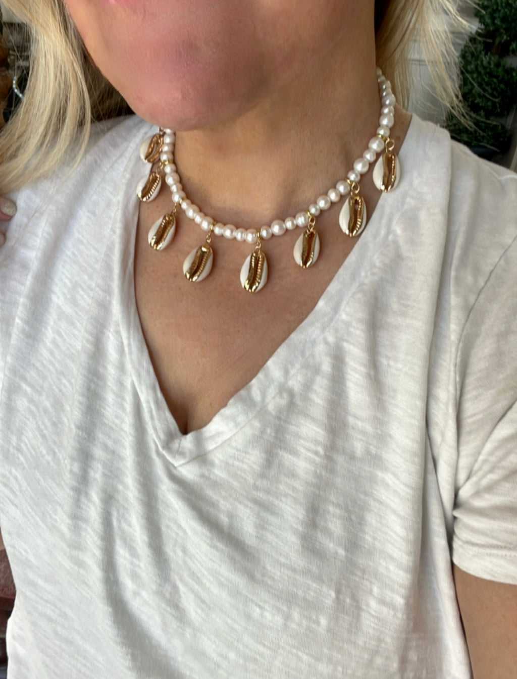 Cowrie Camryn Necklace OOAK