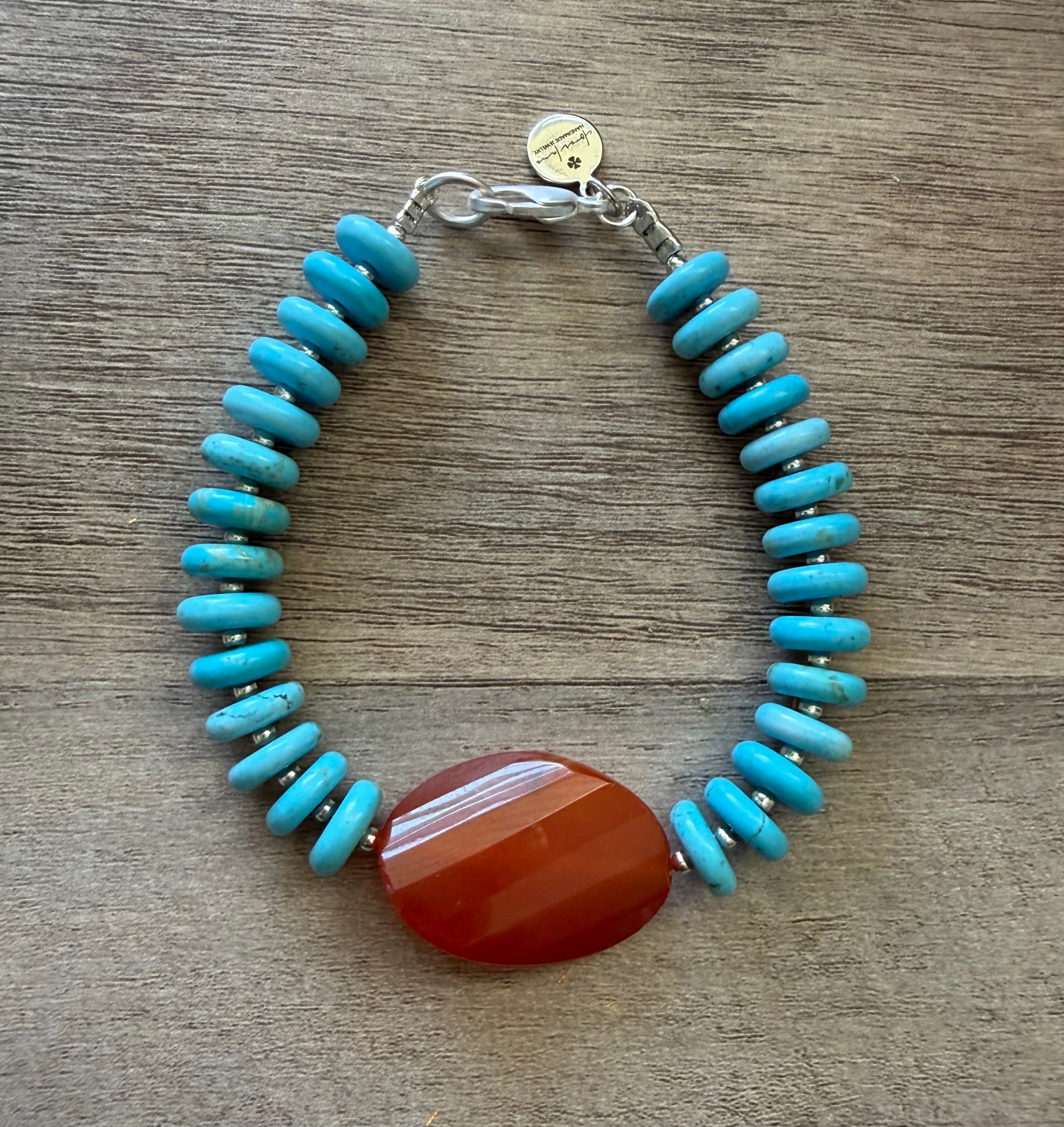 Turquoise & Carnelian Bracelets: 4 Styles