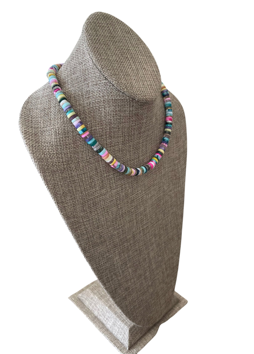 Confetti Coast Necklace: Multi Mixed Gemstones in beautiful bright tones One with Gold accents & One with Silver