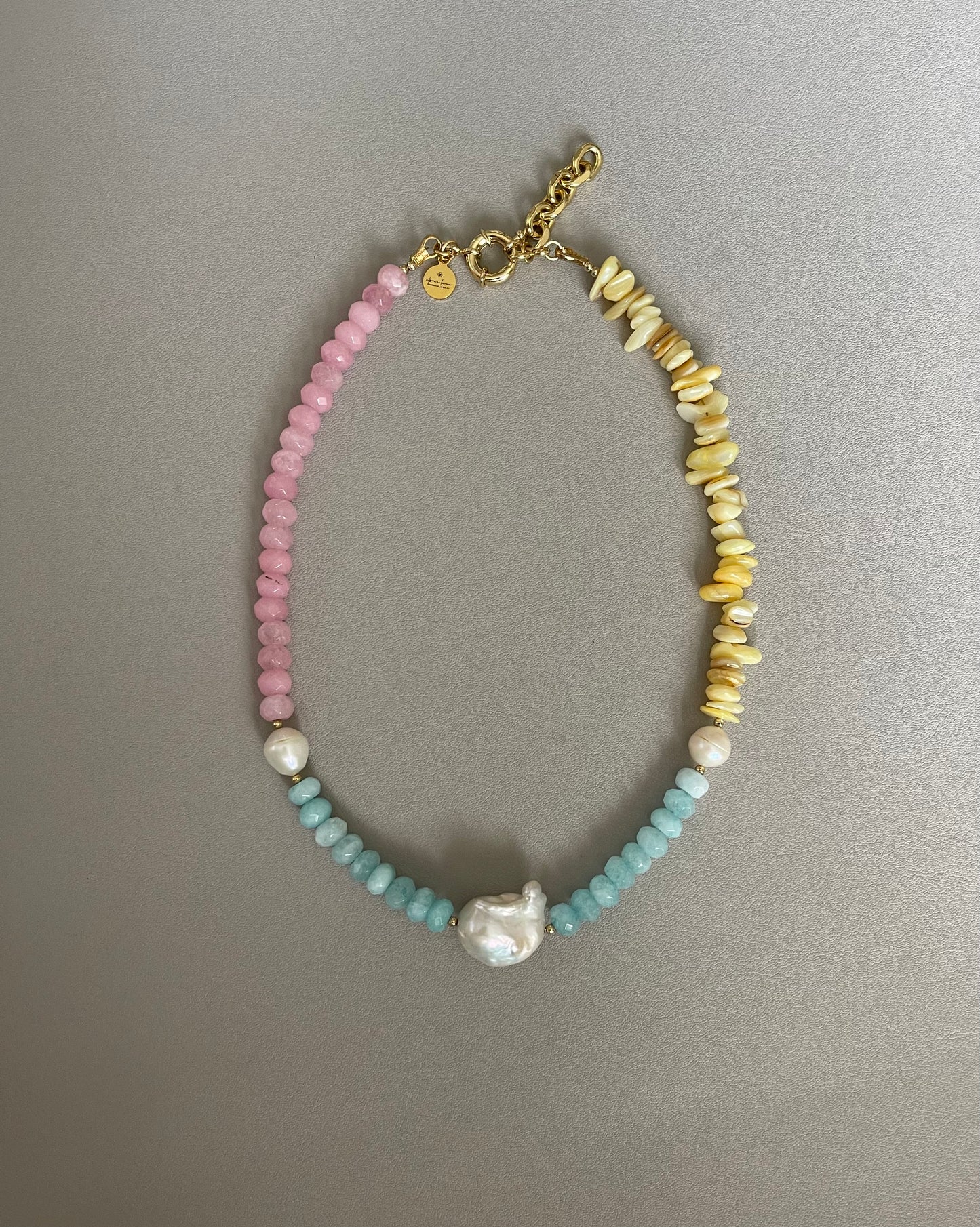 Pastel Gems & Shells Necklace