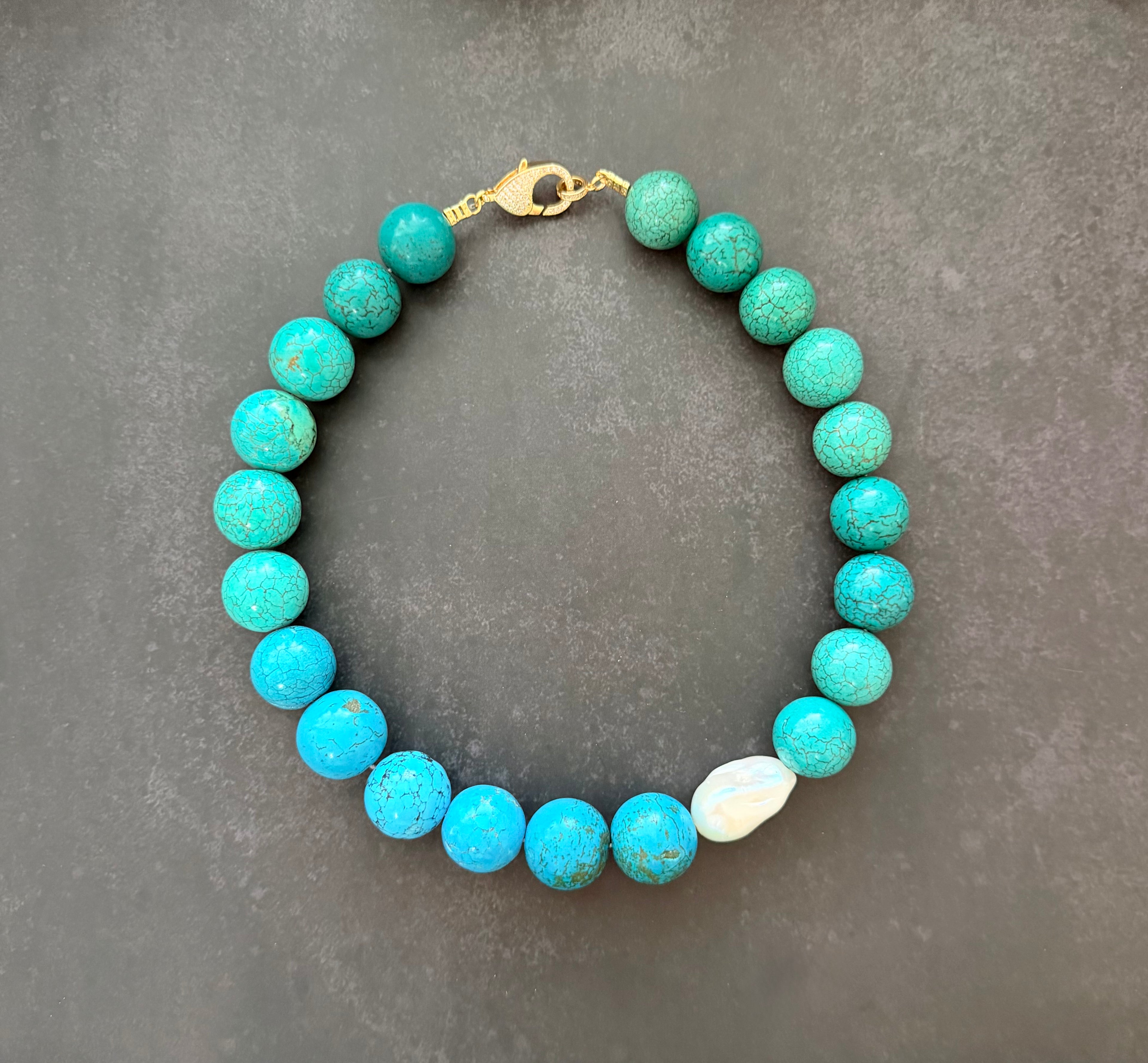 The Riviera Pearl Necklace OOAK