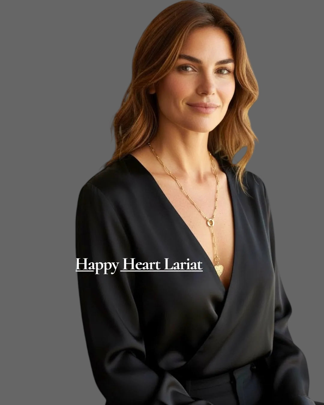 The Happy Heart Lariat Necklace: OOAK and Waterproof