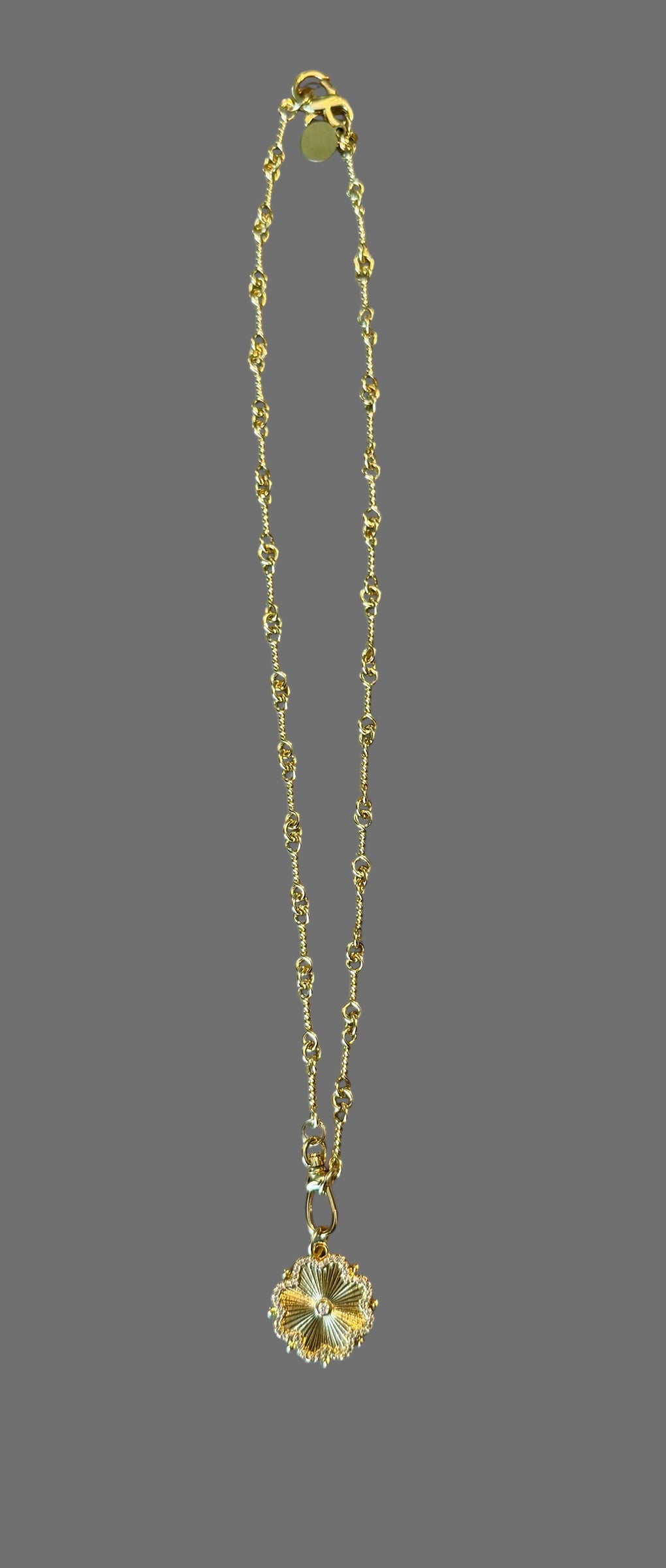 The Gilded Flower Necklace OOAK