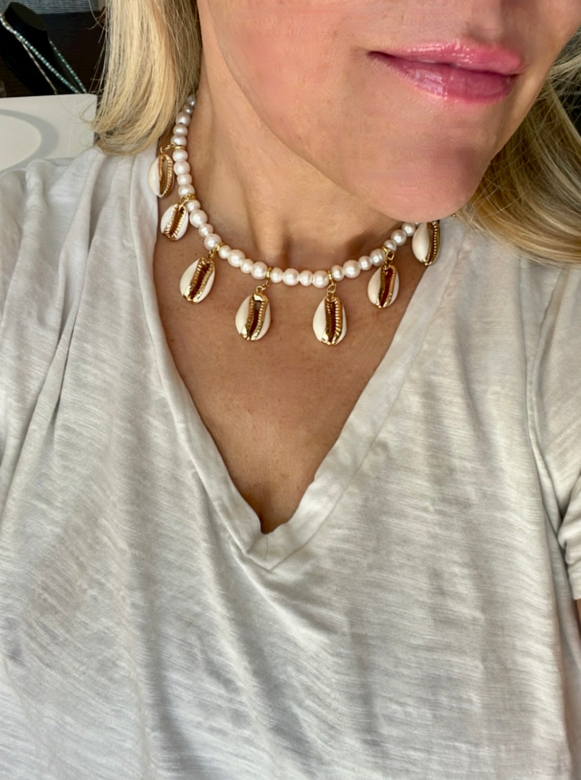 Cowrie Camryn Necklace OOAK