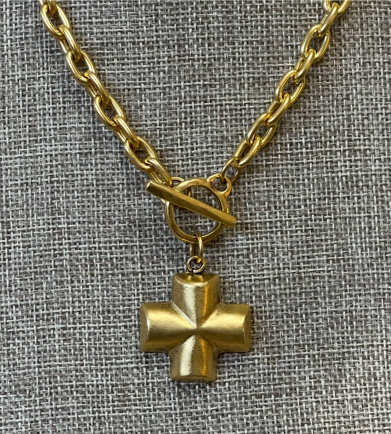 The Gilded Cross Necklace
