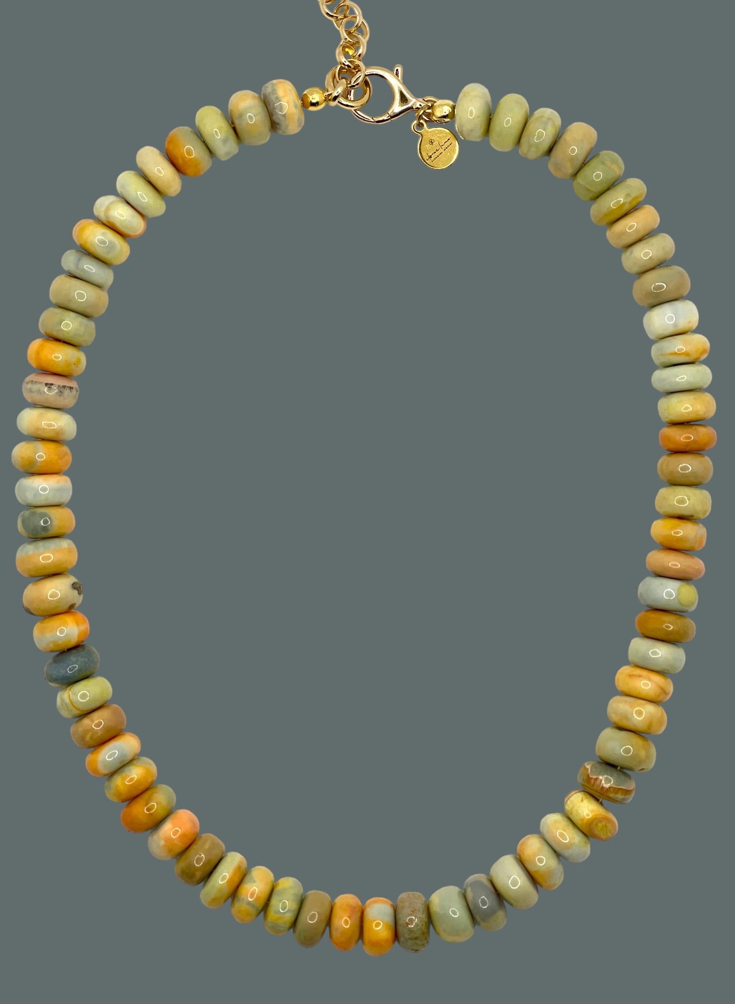 Harvest Moon Opal Necklace in 2 Options: Large Beads or Smaller Beads