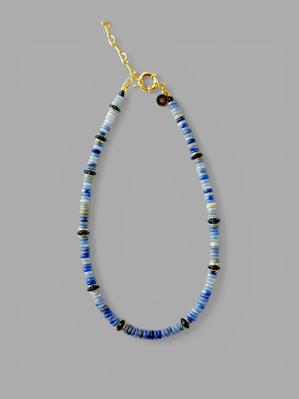 Blue Horizon Necklace: Blue Aventurine and London Blue Topaz accented with gold or silver