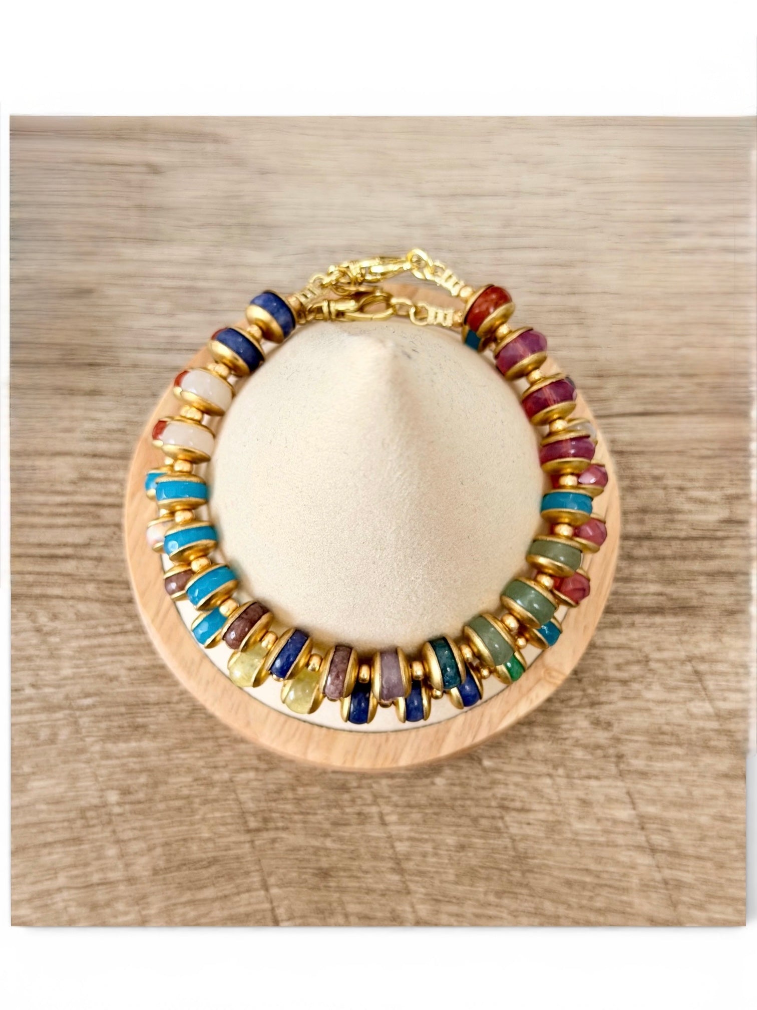 Gathered Joy Bracelet: Mixed Gemstones. Choose One based on size