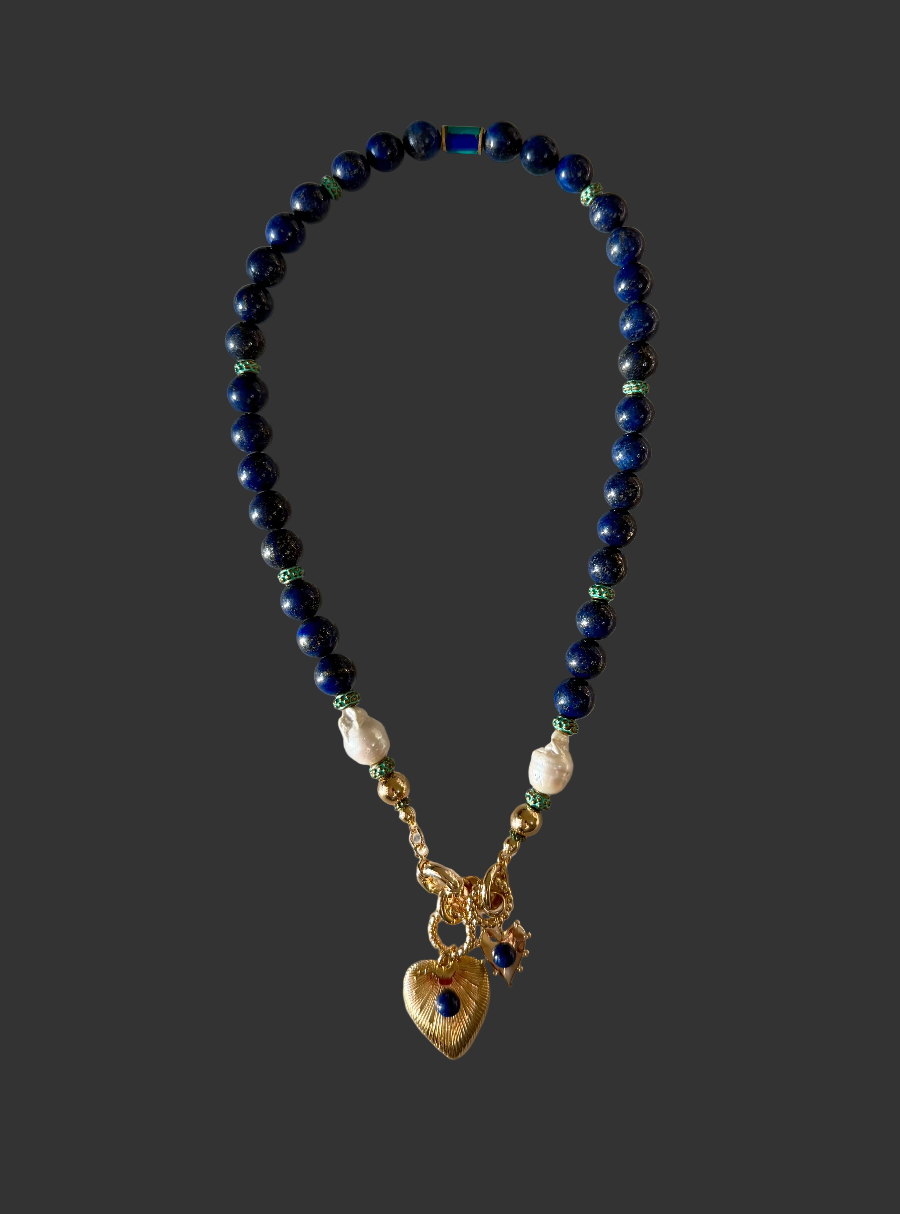 Lapis Devotion Necklace OOAK
