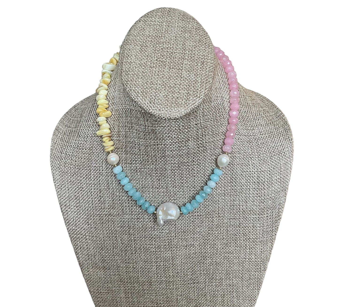 Pastel Gems & Shells Necklace