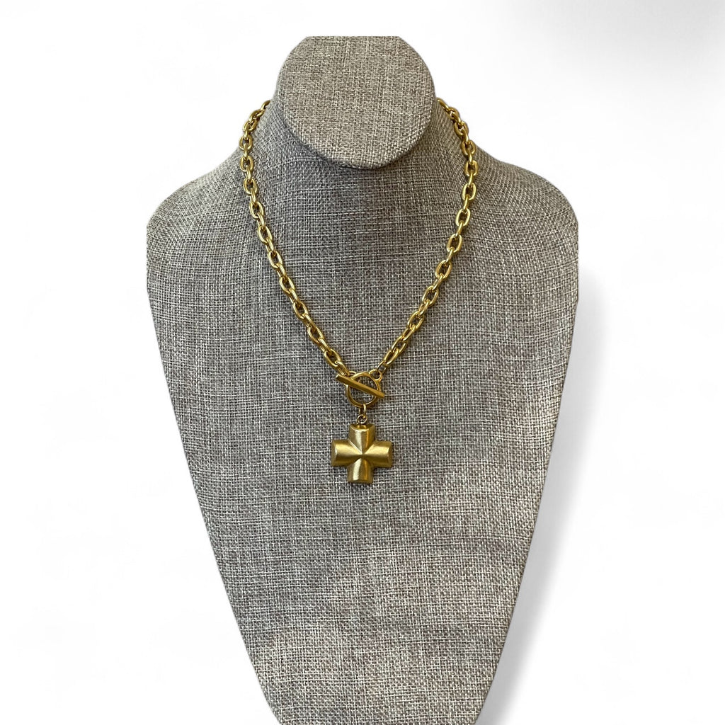 The Gilded Cross Necklace