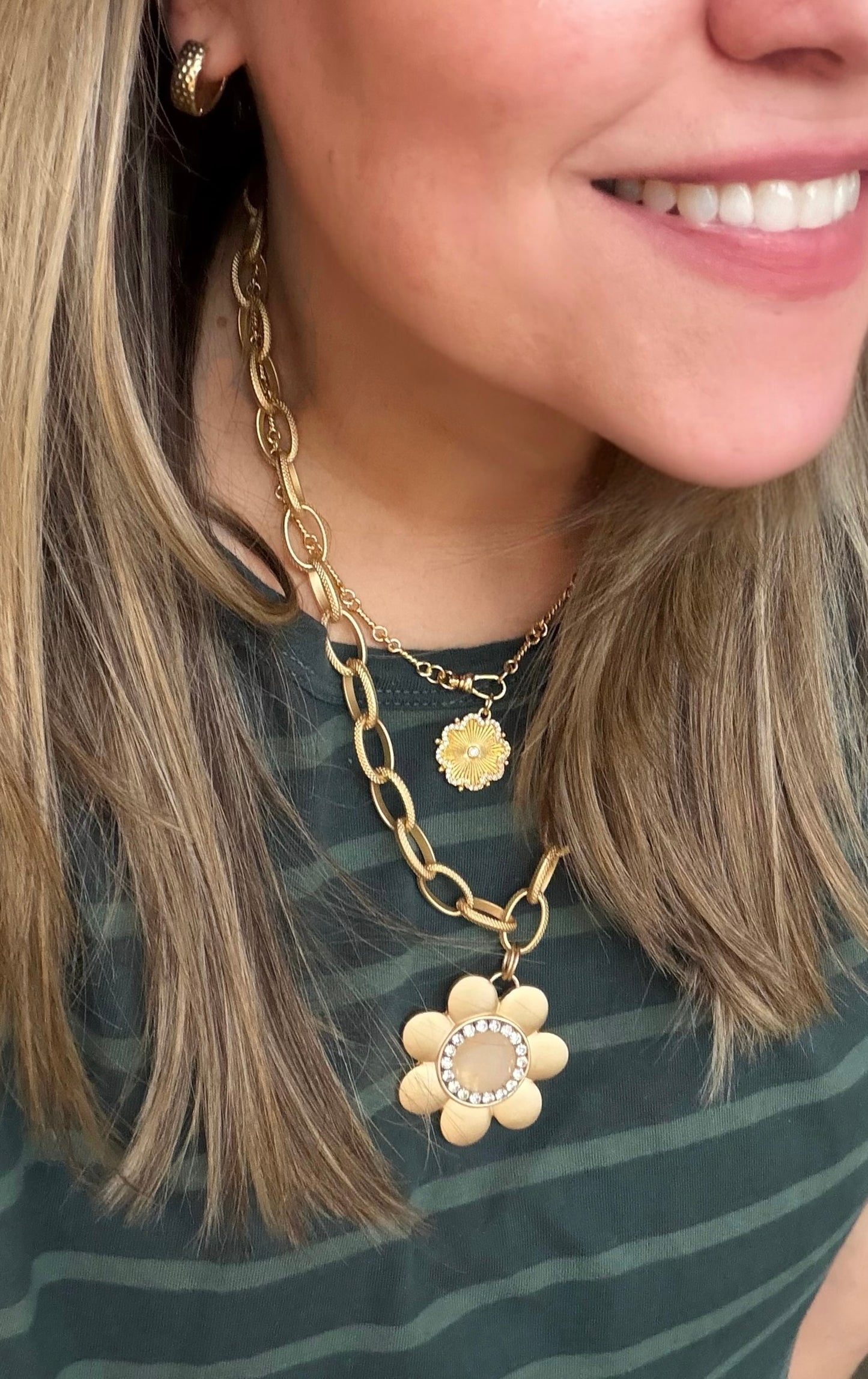 The Daisy Gem Center Necklace: 3 Options