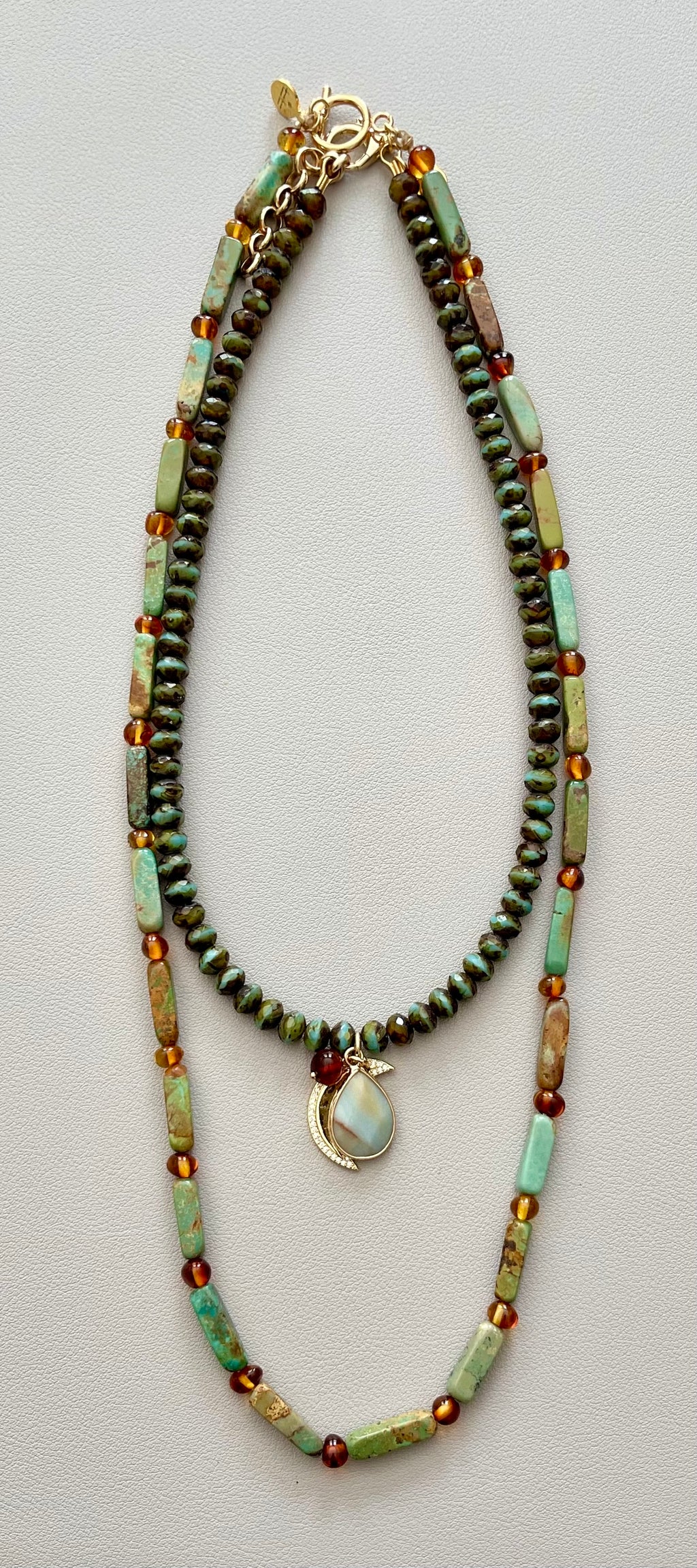 Amber Bay Necklace OOAK