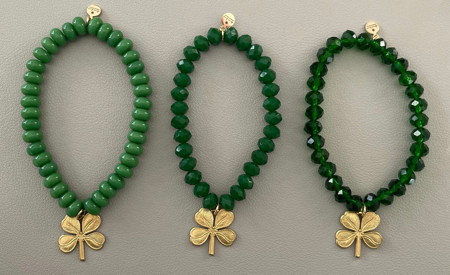 Lucky You Bracelet: Acrylic and glass beads—You choose! Also, Choose from 2 charms to make your bracelet custom FREE SHIPPING!