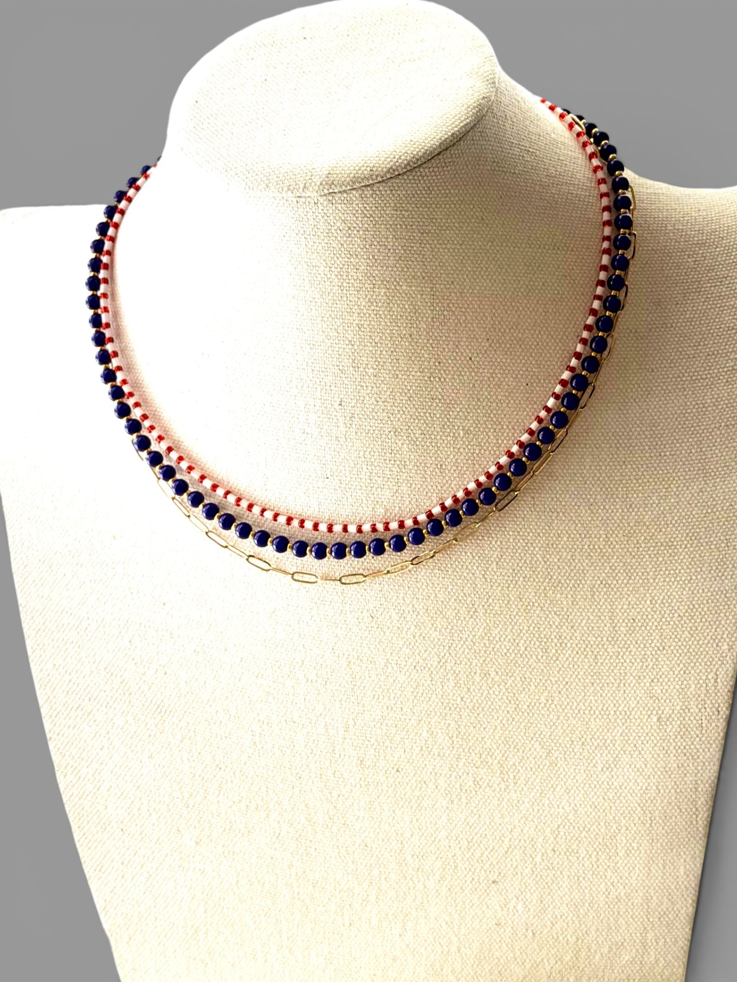 Stars & Stripes Stack: 3 necklaces