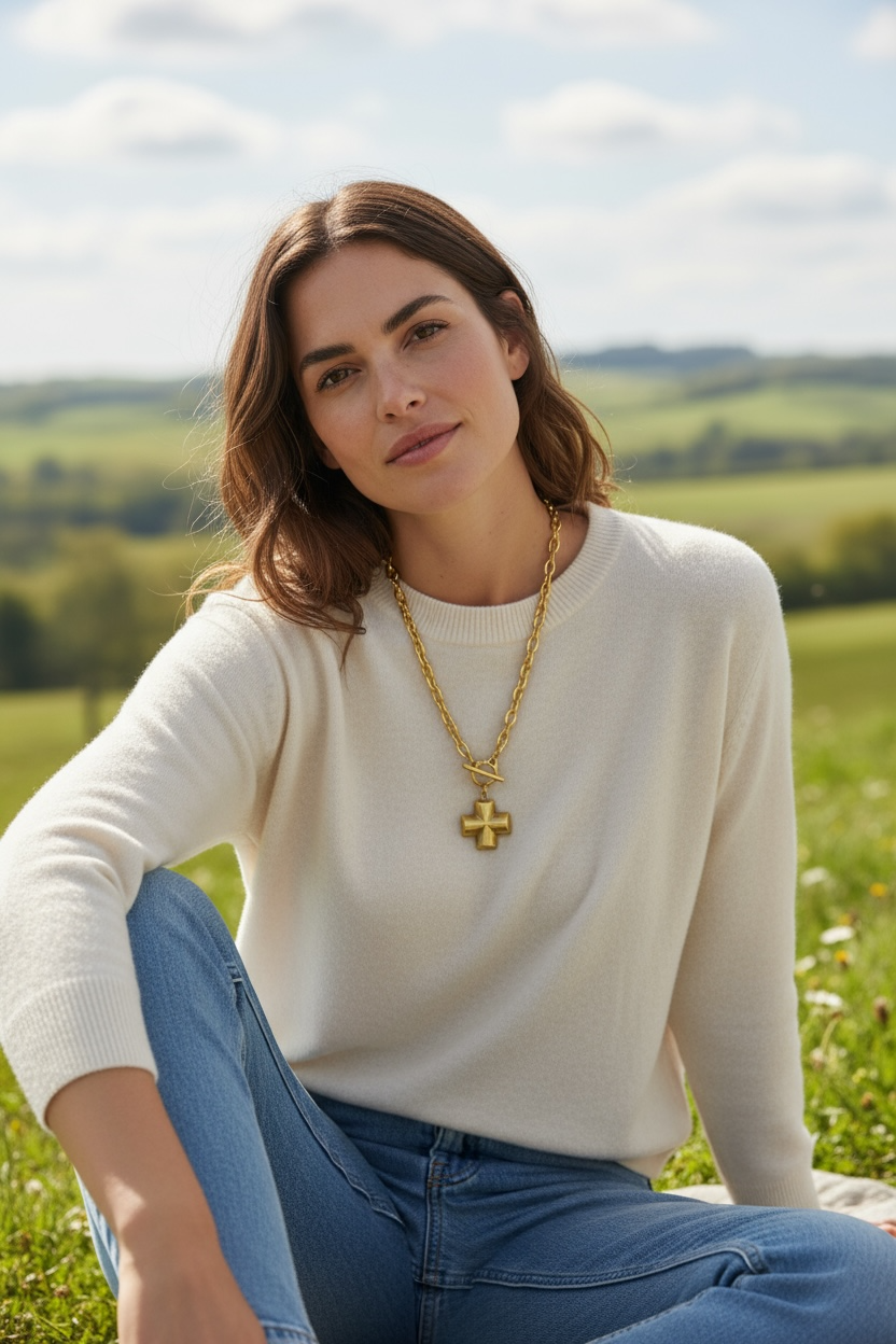 The Gilded Cross Necklace