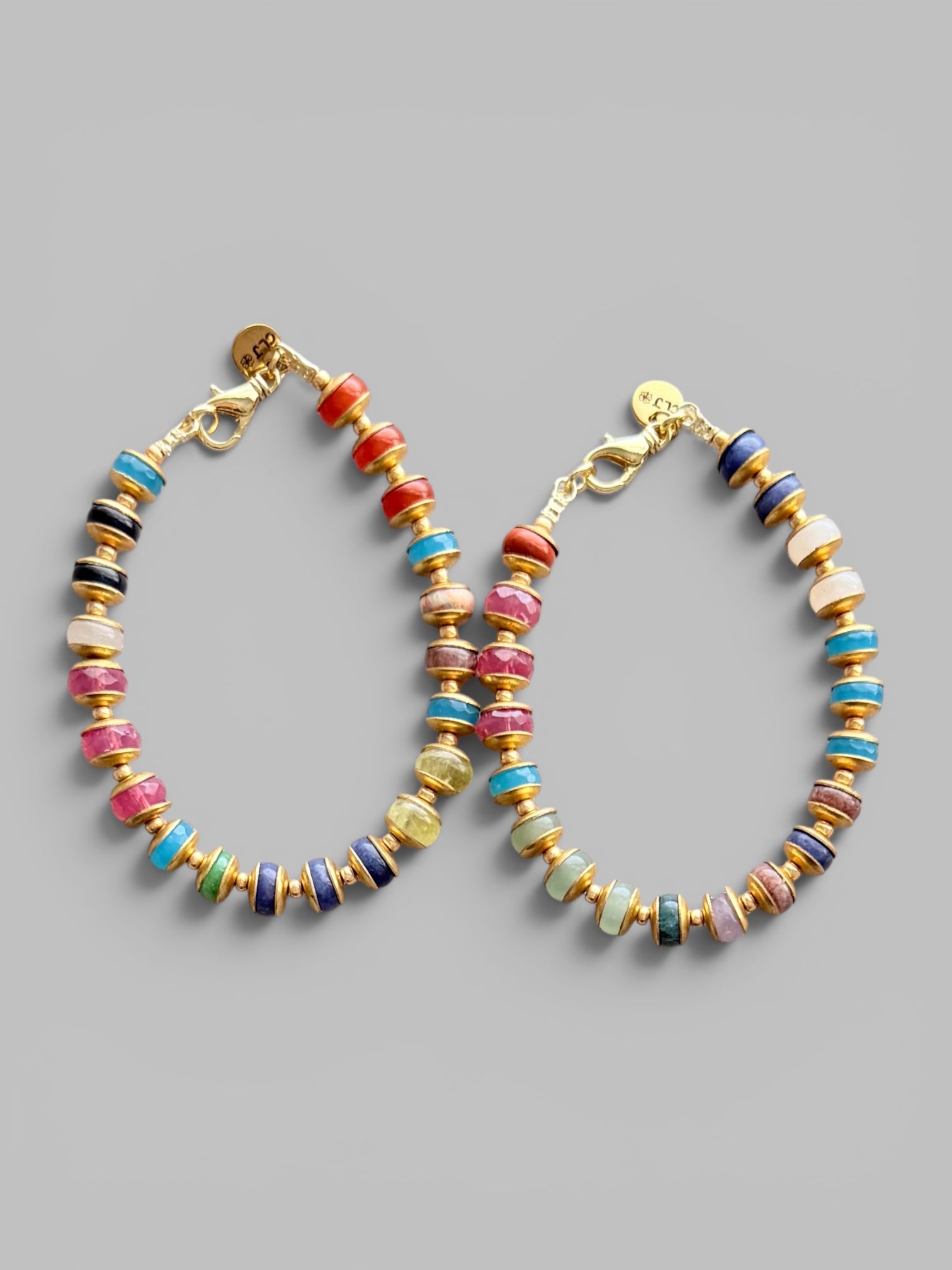 Gathered Joy Bracelet: Mixed Gemstones. Choose One based on size