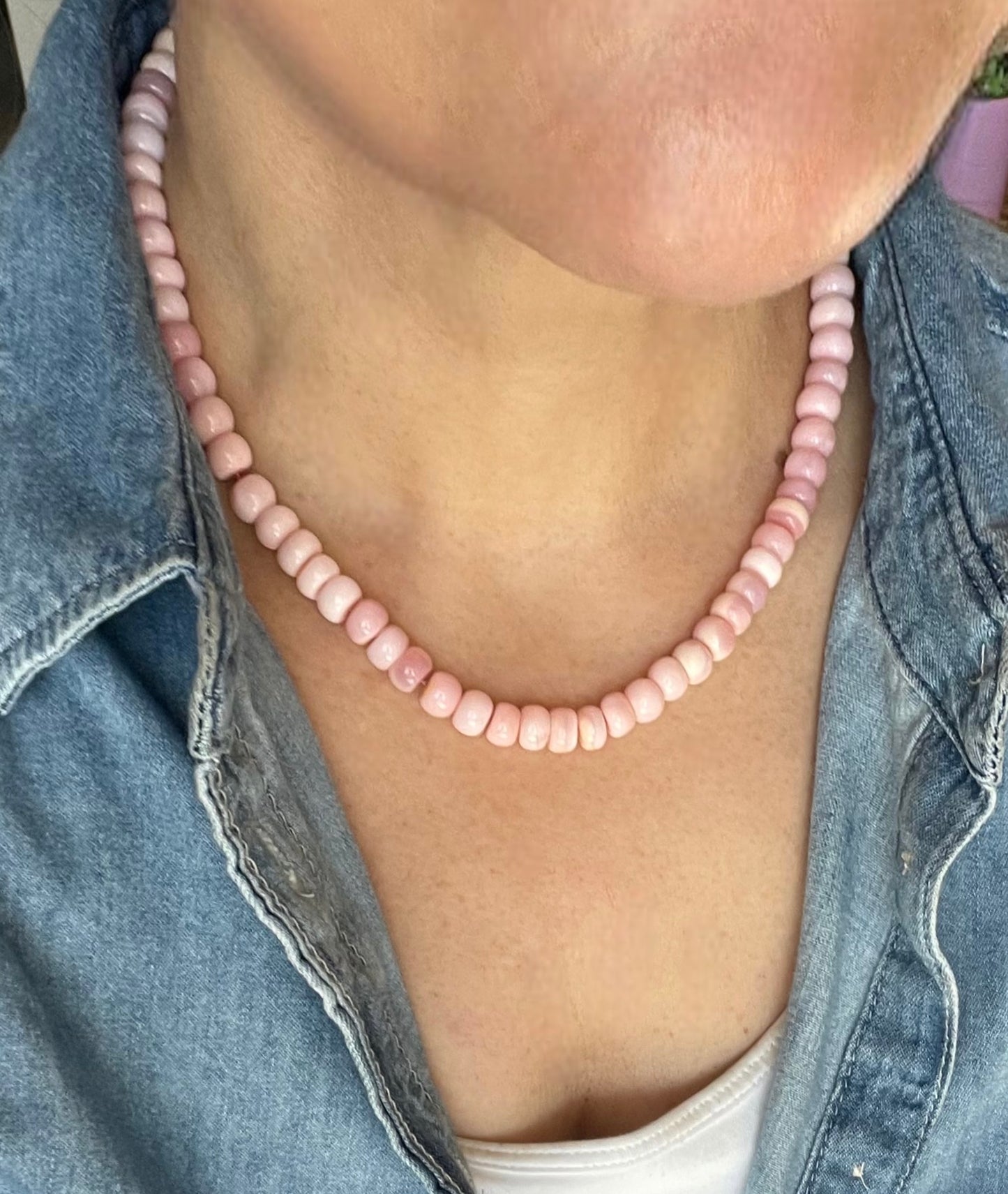 Pretty in Pink Opal Necklace