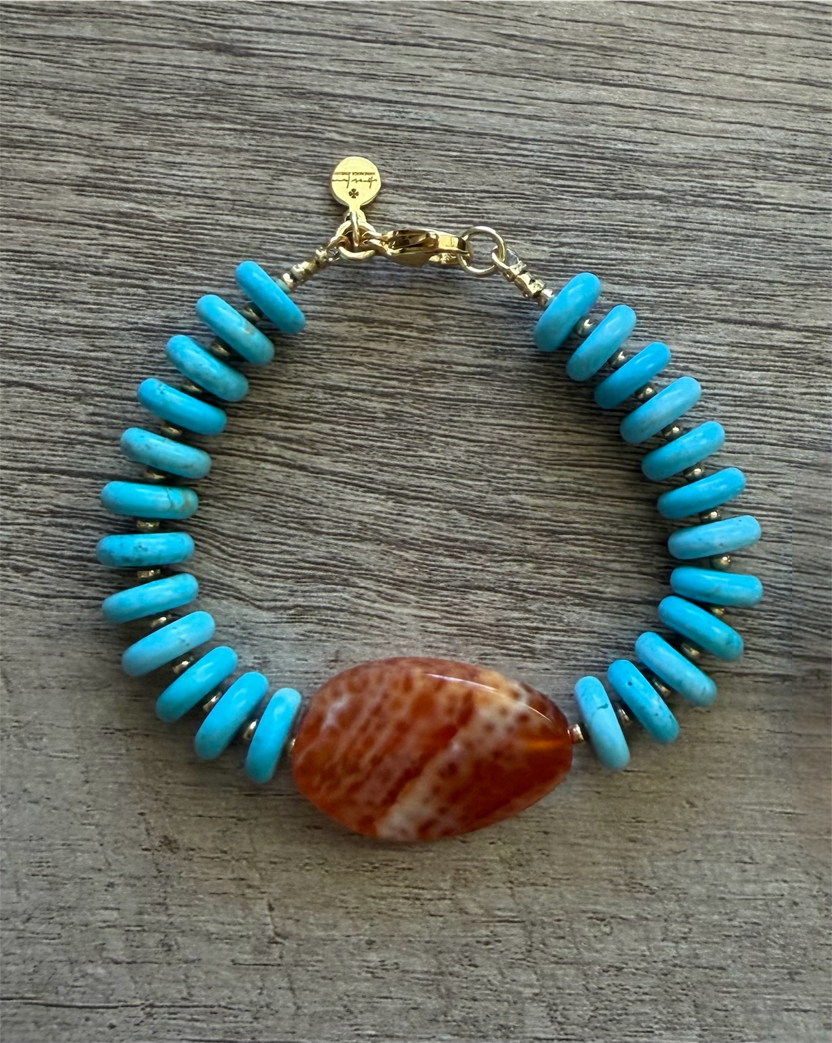 Turquoise & Carnelian Bracelets: 4 Styles