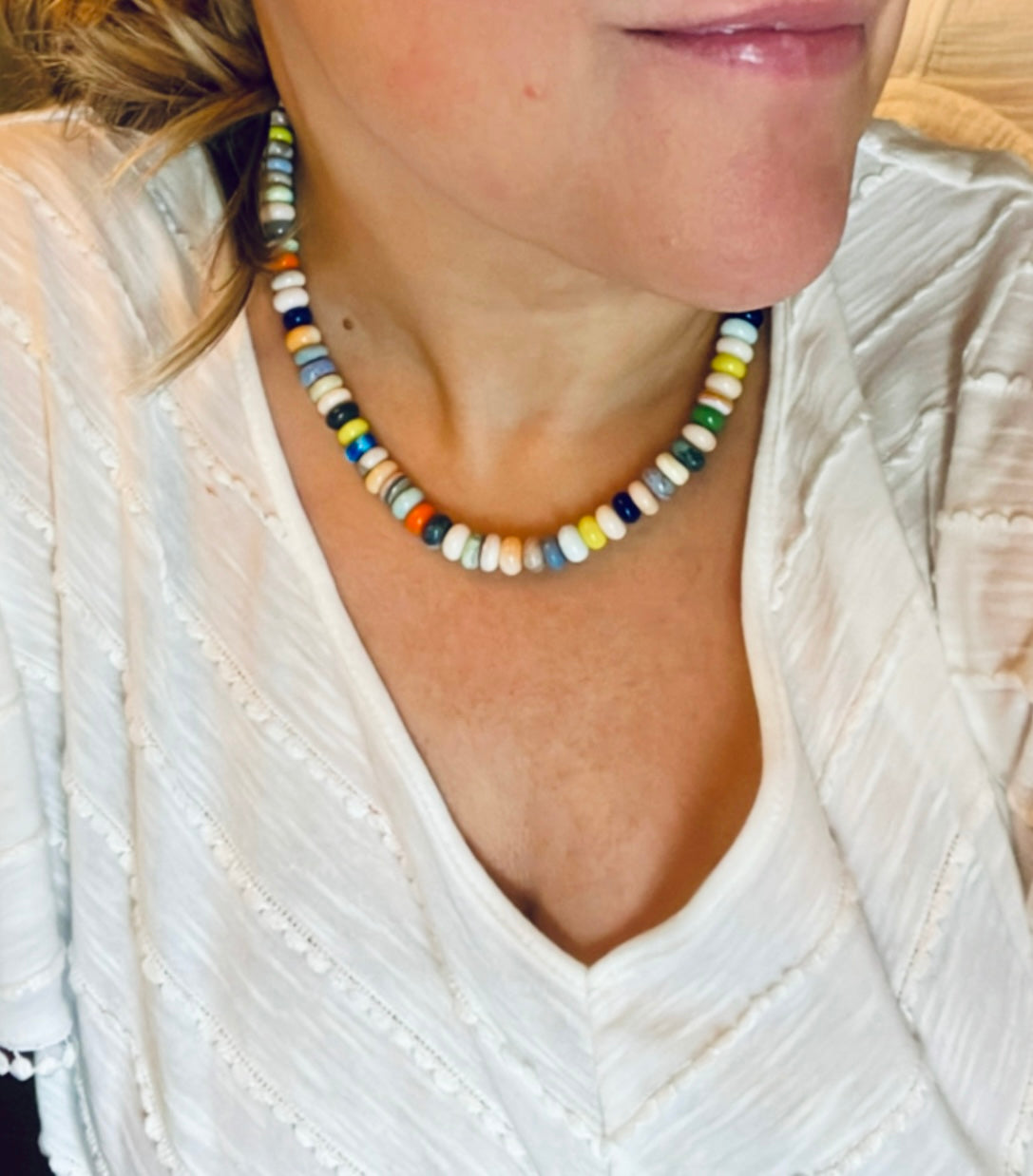 Every Single Day Necklace: Opals