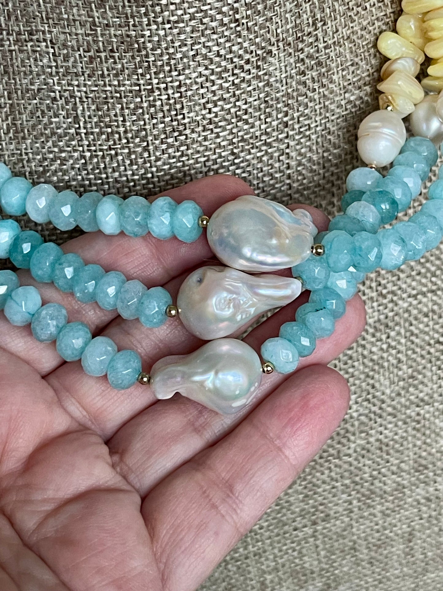 Pastel Gems & Shells Necklace