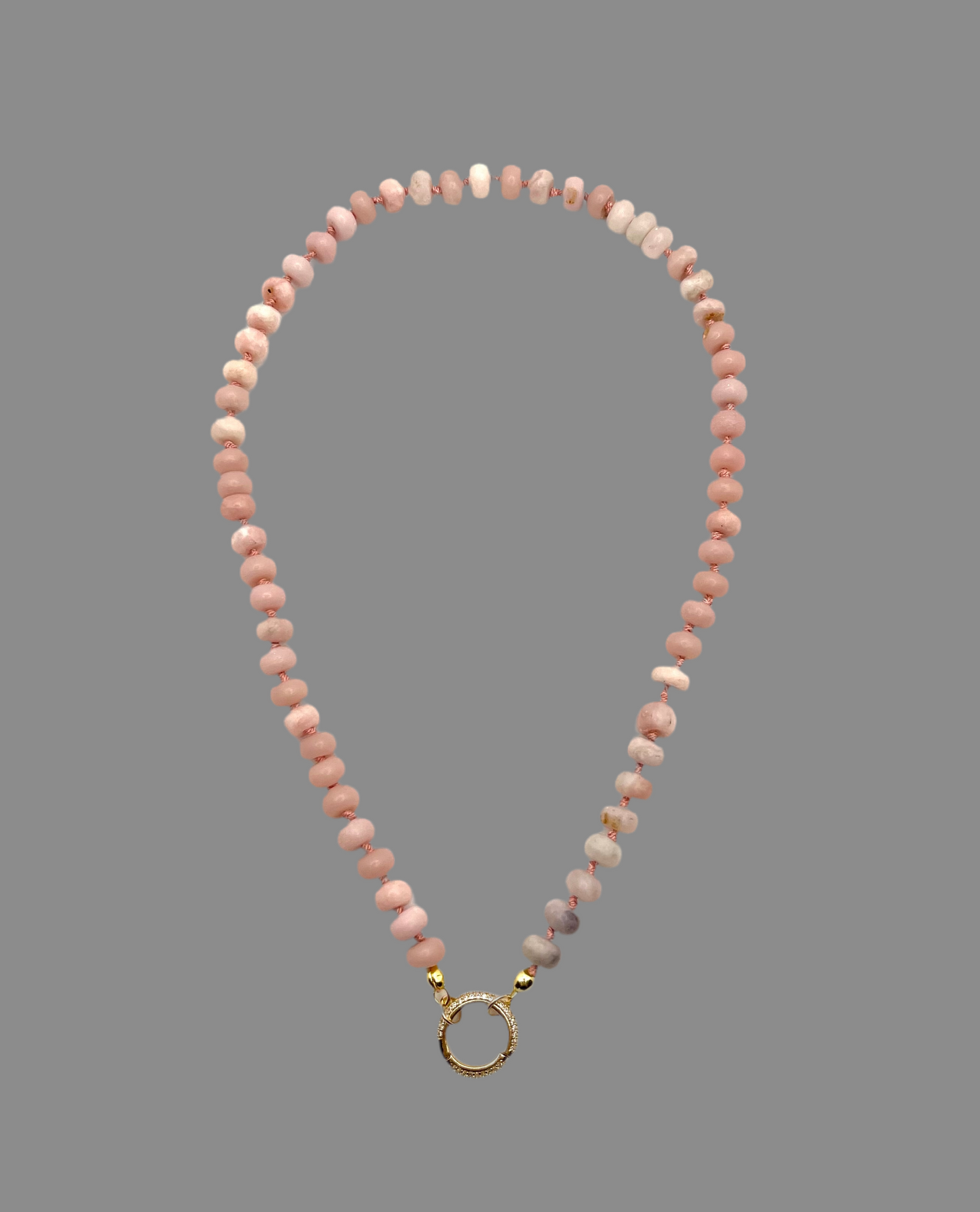 Muted Pink Opal Necklace