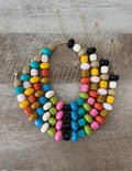 My Happy Place Necklace: Resin beads Gold accents & clasp