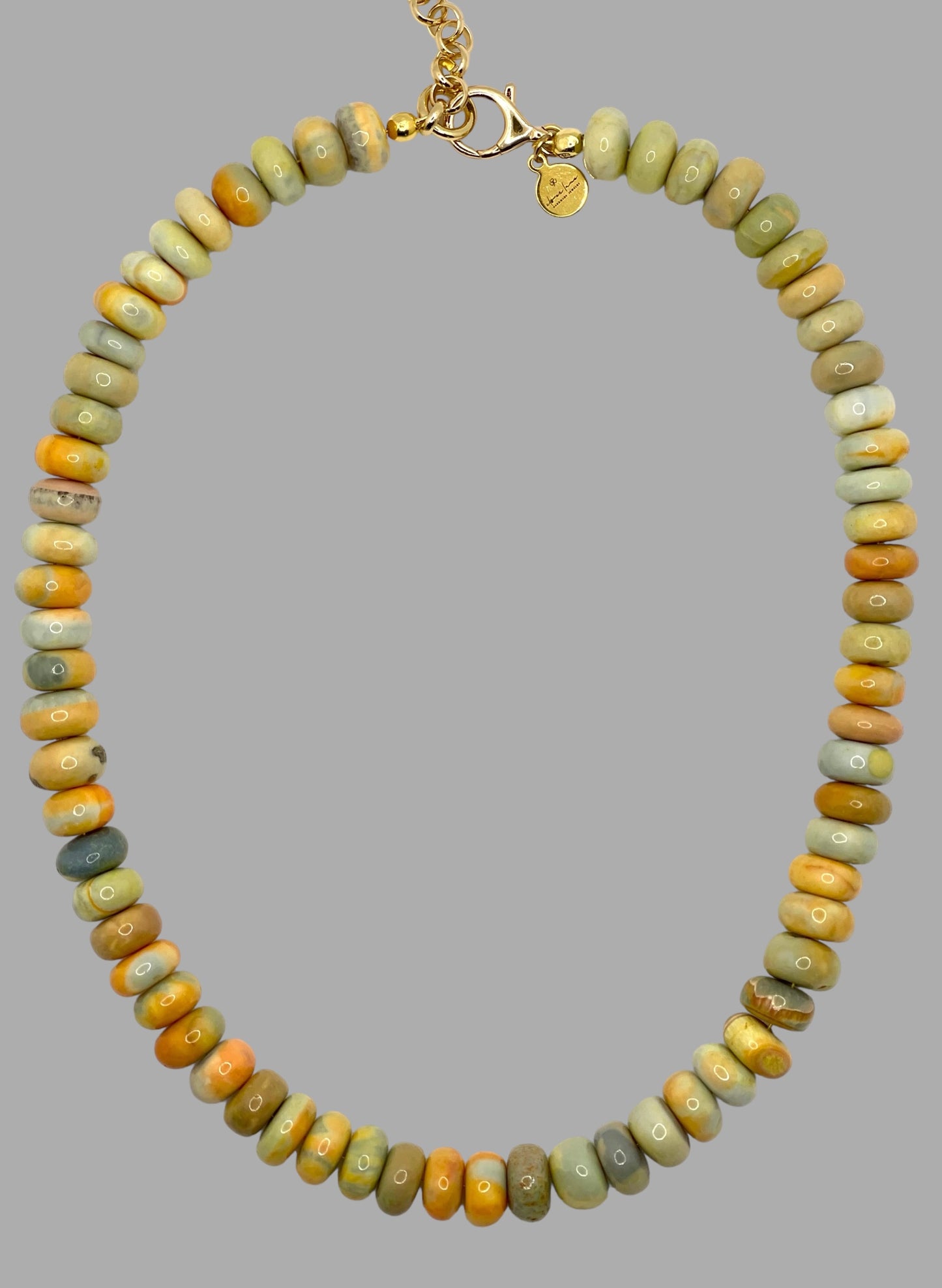 Harvest Moon Opal Necklace in 2 Options: Large Beads or Smaller Beads