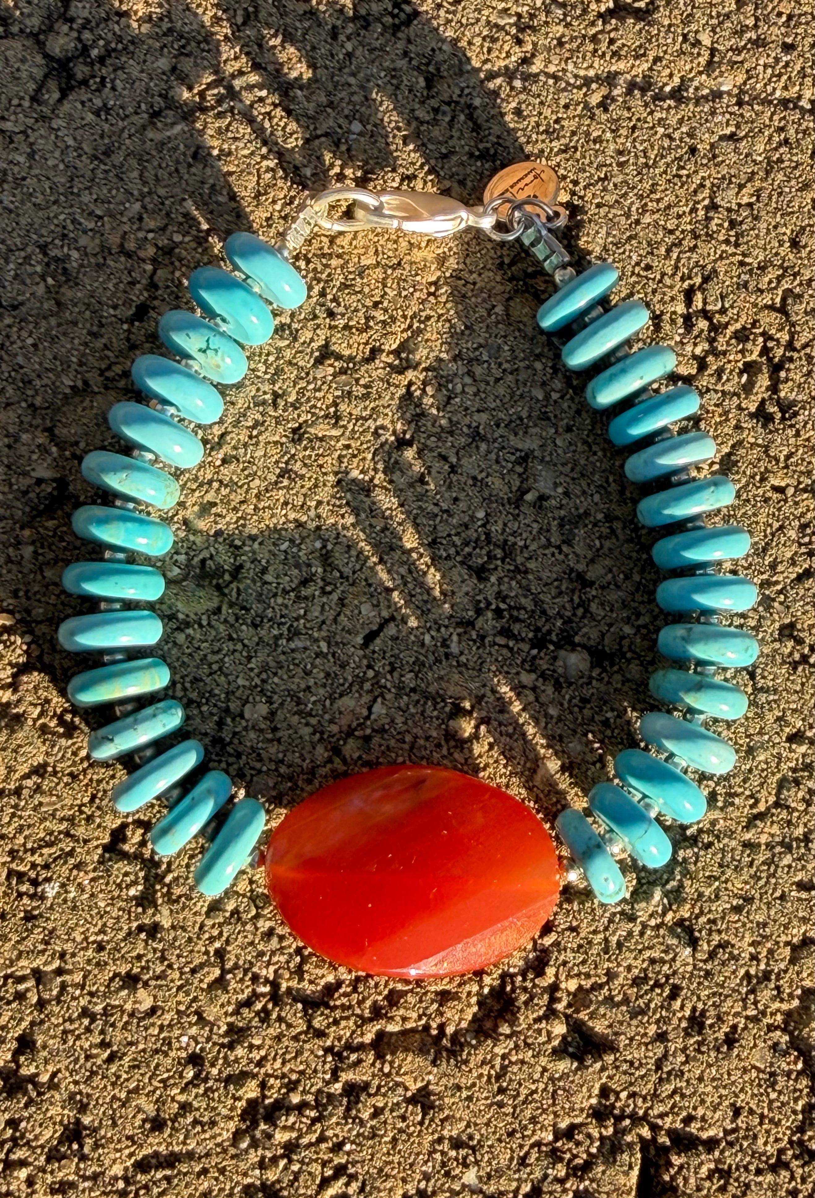 Turquoise & Carnelian Bracelets: 4 Styles