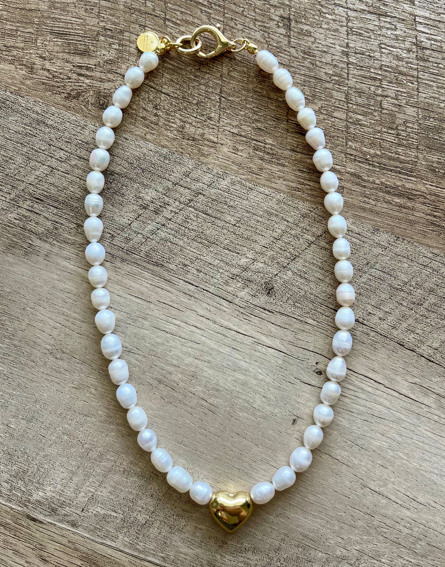 Hearty Love of Pearls Necklace