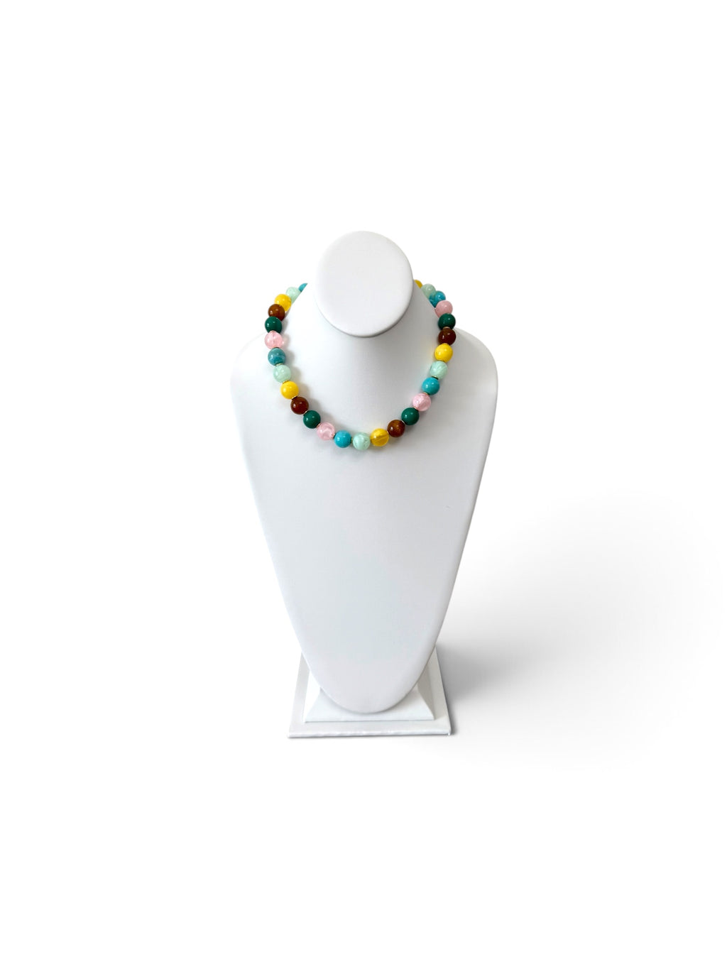 Gelato Gems Necklace: Resin beads with gold accents